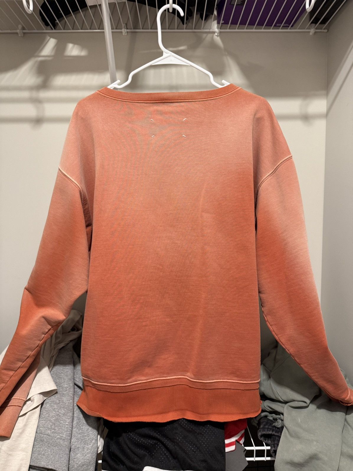 Maison Margiela Madison Margiela Red Cotton Sweatshirt Size US L / EU 52-54 / 3 - 5 Thumbnail