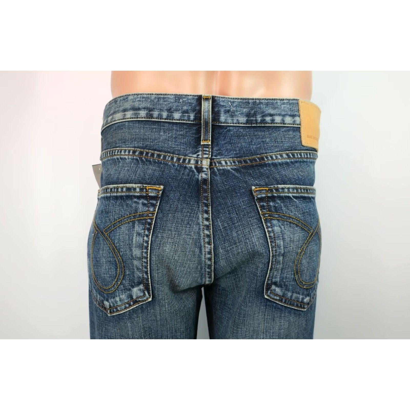 Vintage BIG STAR Jeans Union Regular Straight Medium Wash 32x32 Denim Men Distressed Stars 90s Style Vintage? No N/A Size US 32 / EU 48 - 6 Thumbnail