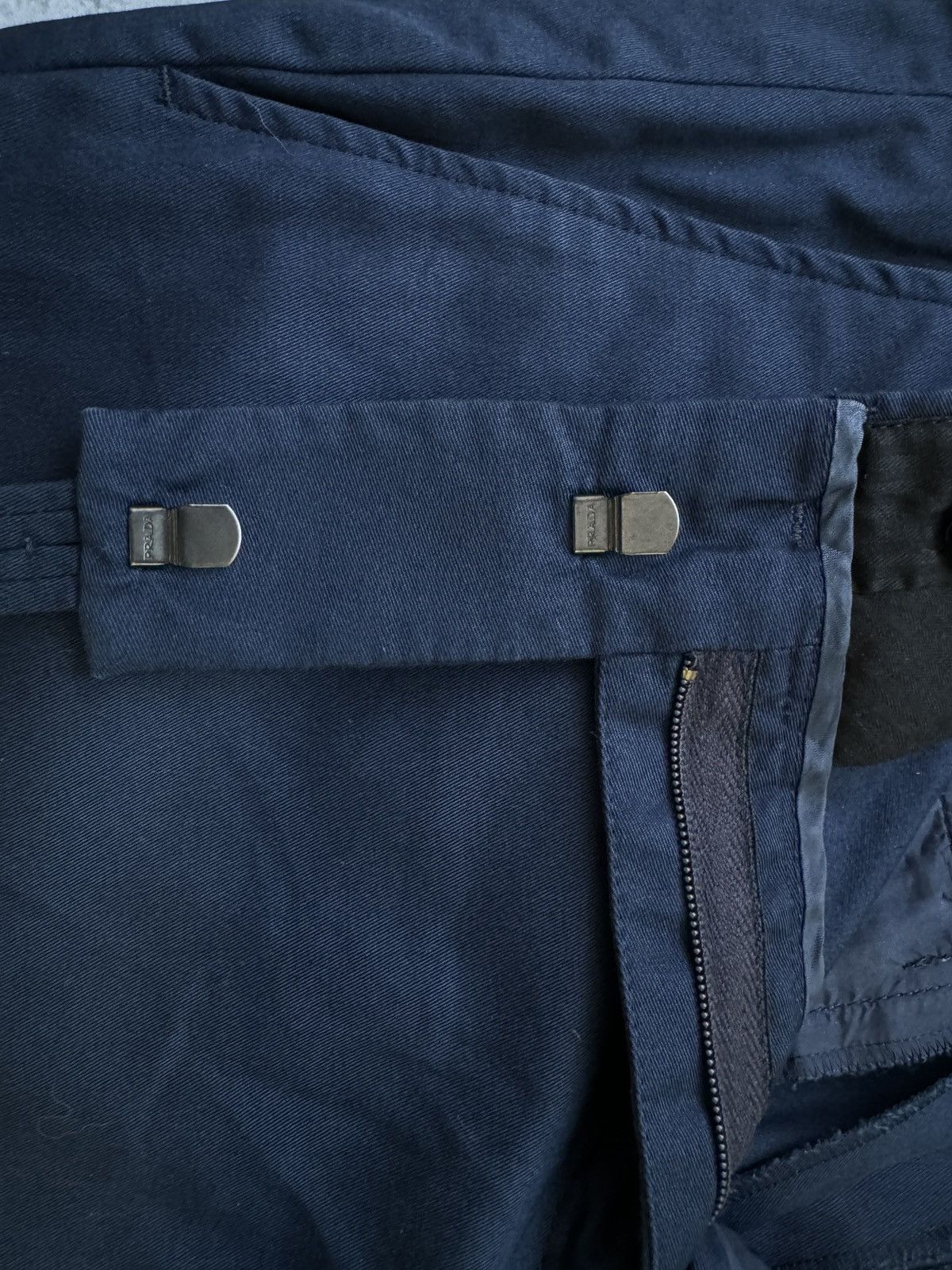 Prada Vintage Prada Flared Pants Luxury dark blue Size 38" / US 16 / IT 52 - 5 Thumbnail