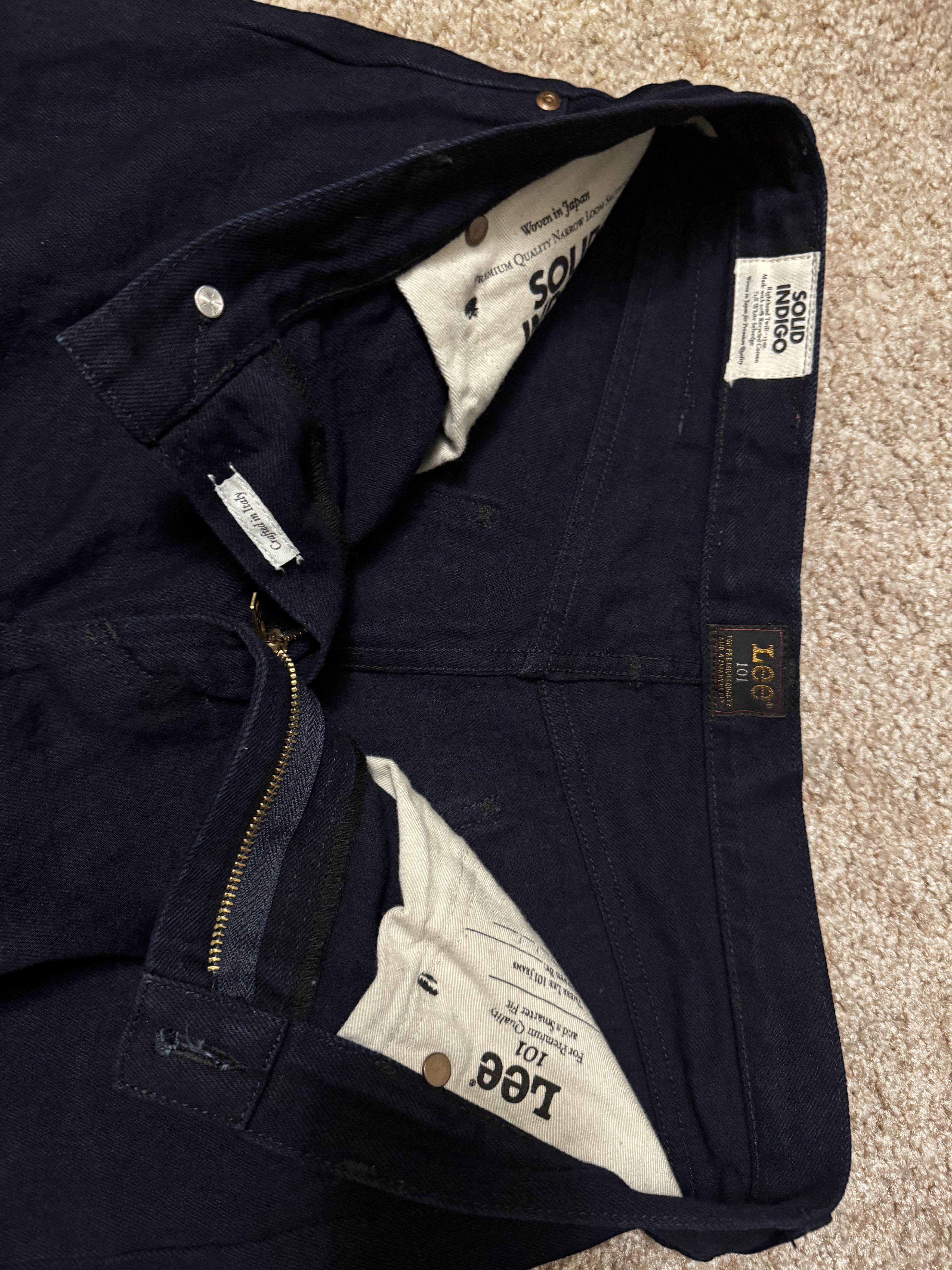 Lee Lee Rider 101 Loose Fit Selvedge Size US 31 - 4 Thumbnail