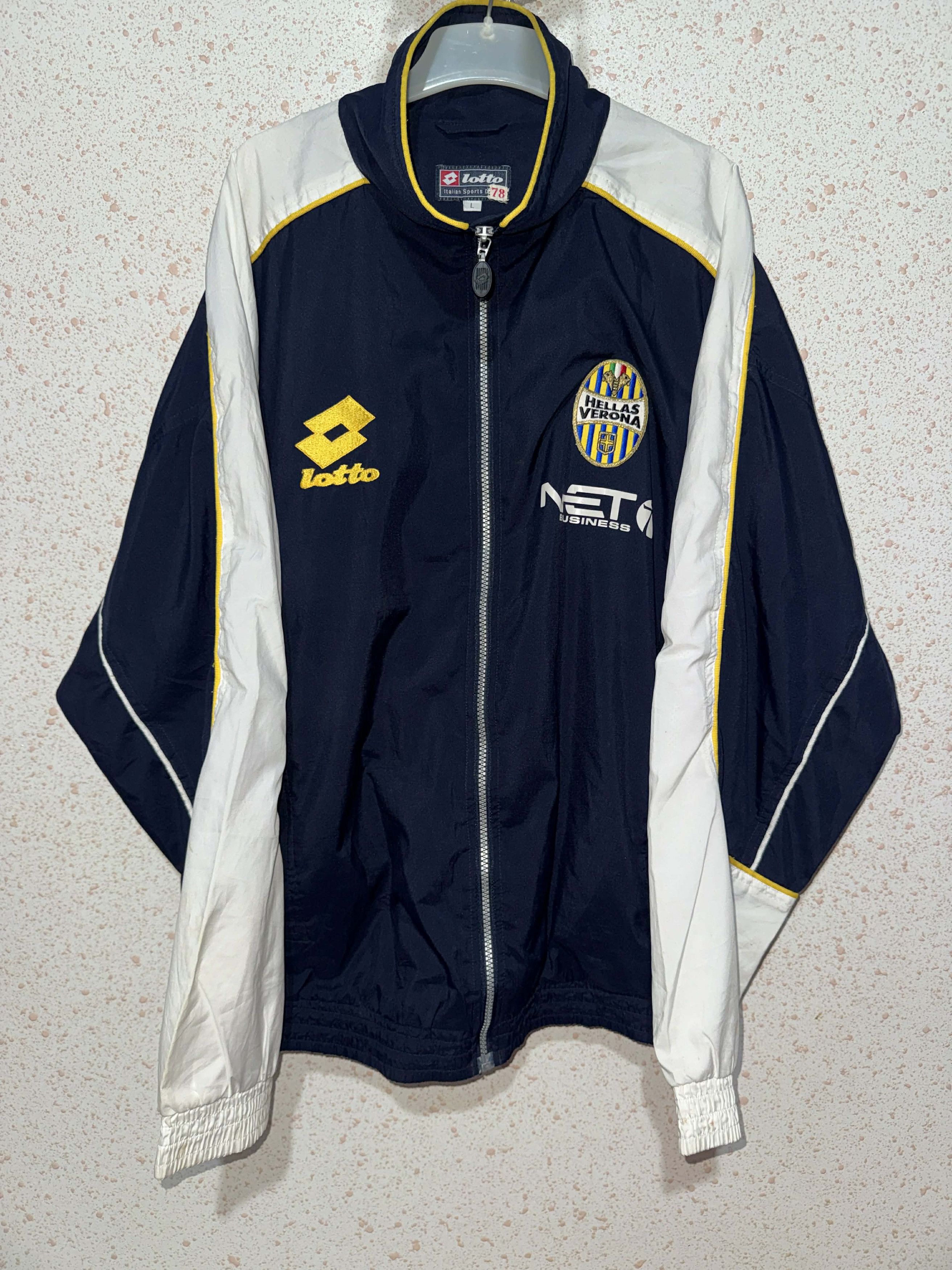 Lotto Sport Hellas Verona 2000/01 Vintage Player Issue Lotto Jacket Size US L / EU 52-54 / 3 - 1 Thumbnail
