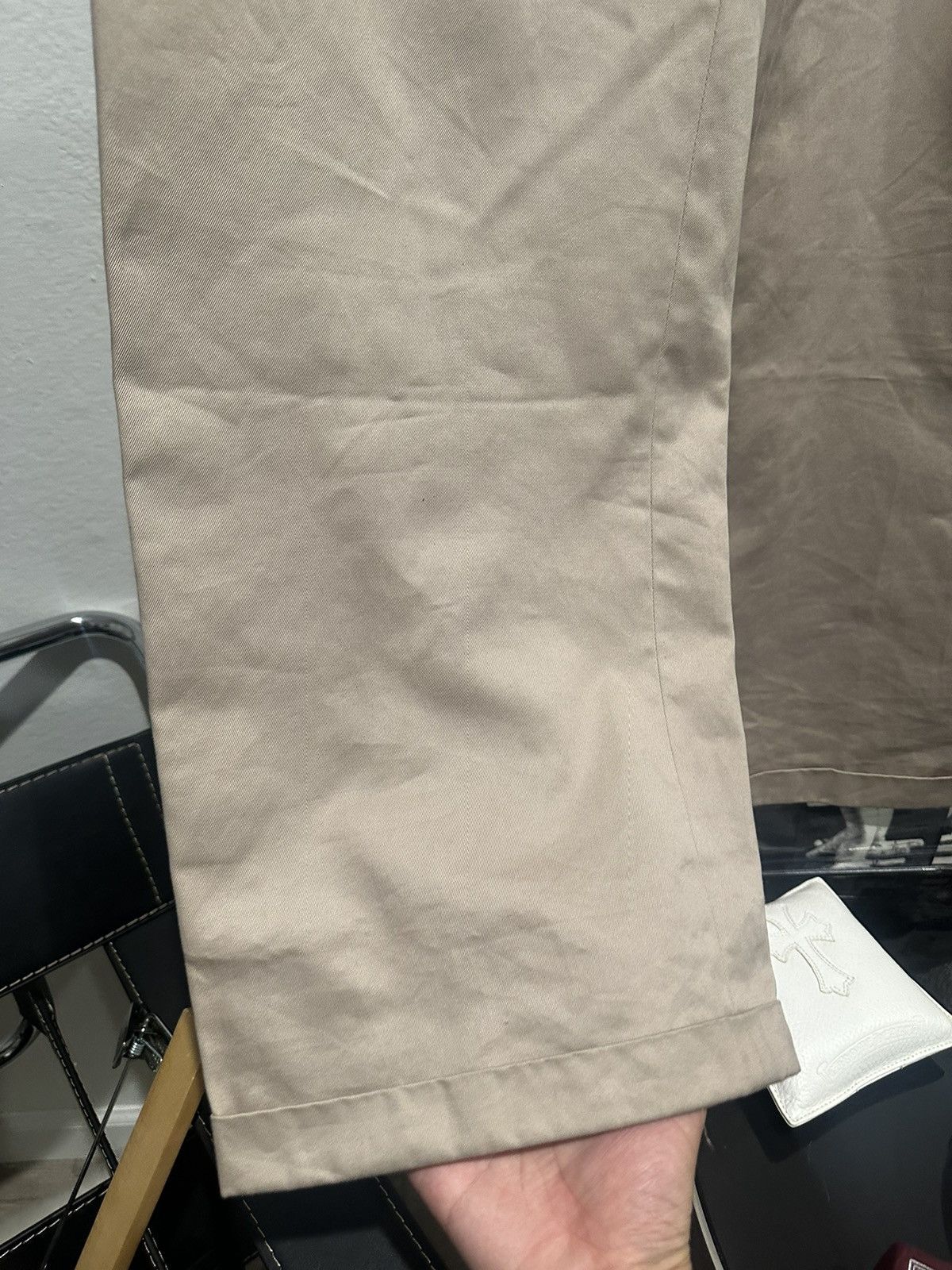 Dior × Hedi Slimane SS07 Sample Safari Wide Leg Trousers 46 Size US 31 - 3 Thumbnail