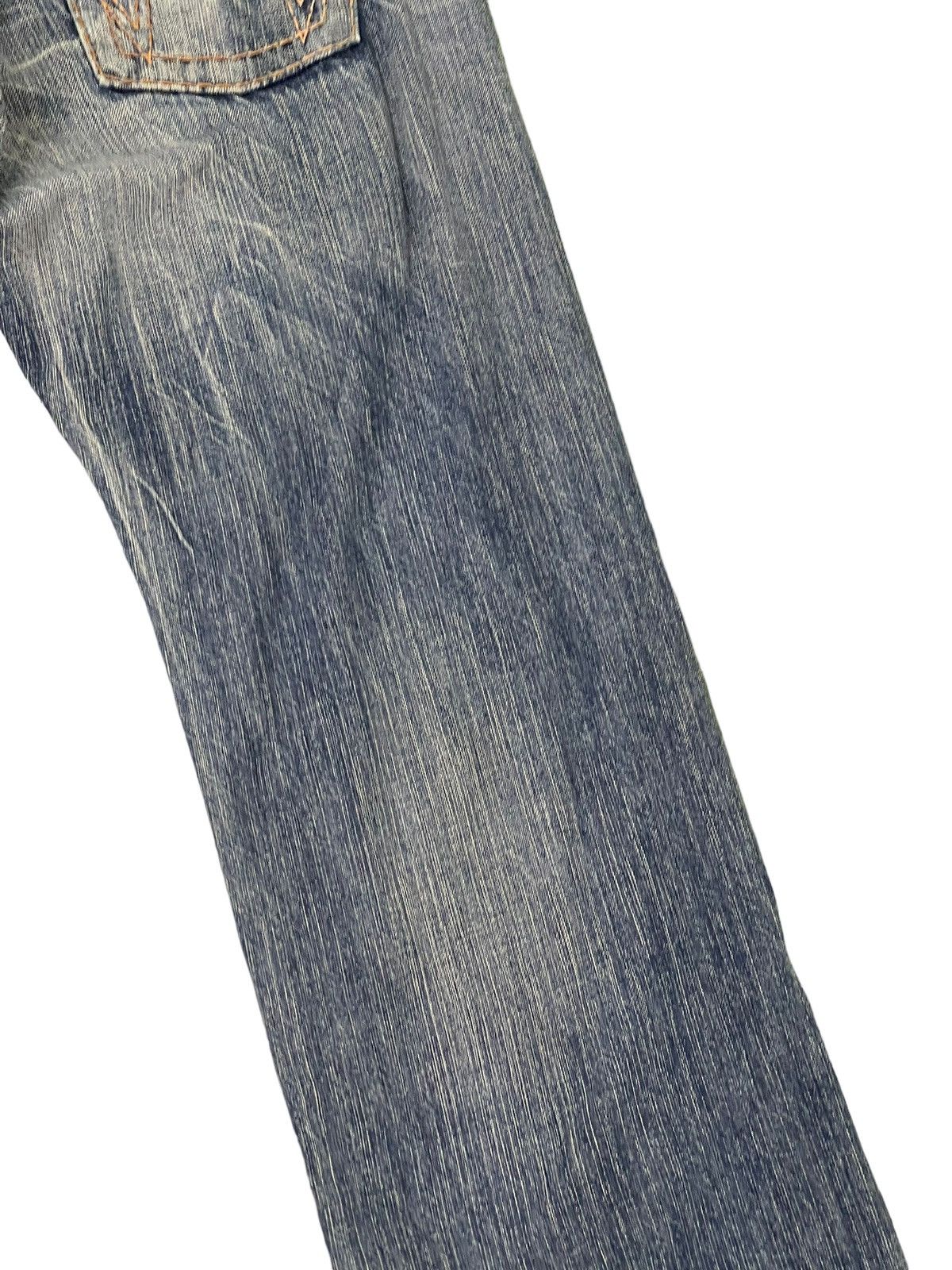 Le Grande Bleu (L.G.B.) Distress Jeans Edwin Japan Faded Regular Fit 7🟦6 Size US 33 - 16 Thumbnail