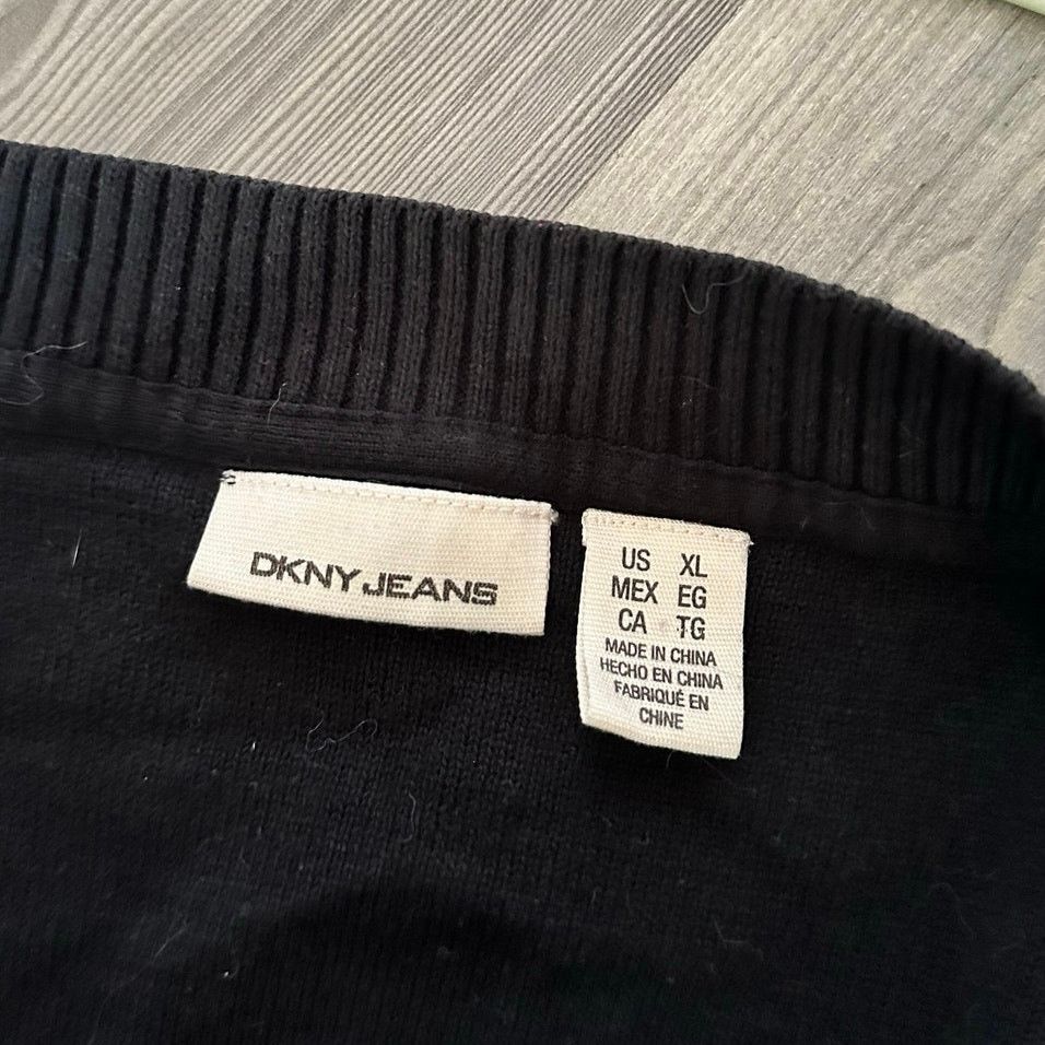 Other dkny jeans black knit cardigan Size XL / US 12-14 / IT 48-50 - 3 Thumbnail