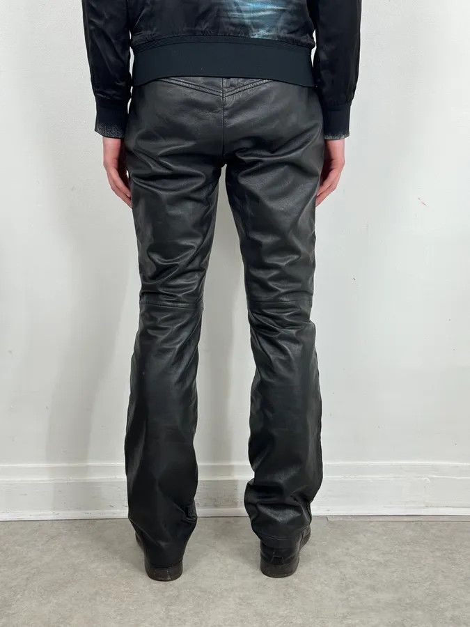 Gianfranco Ferre 2000s Gianfranco Ferré Black Leather Pants Size US 30 / EU 46 - 3 Thumbnail