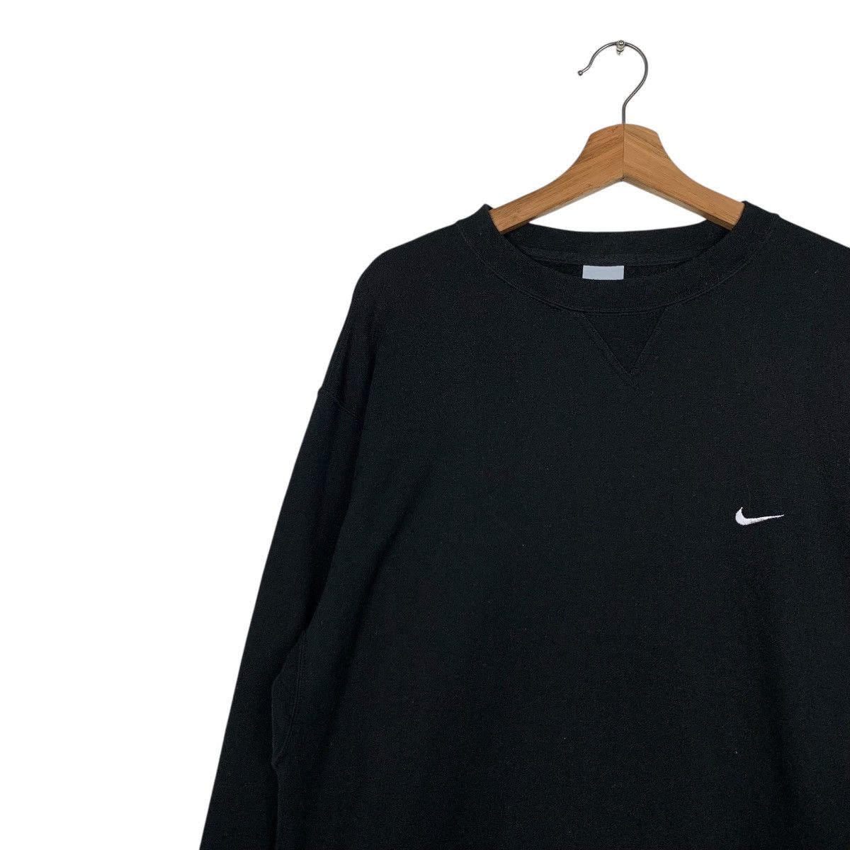 Nike NIKE Embroidery Swoosh Logo Crewneck Sweatshirt #1557-C70 Size US XL / EU 56 / 4 - 6 Thumbnail