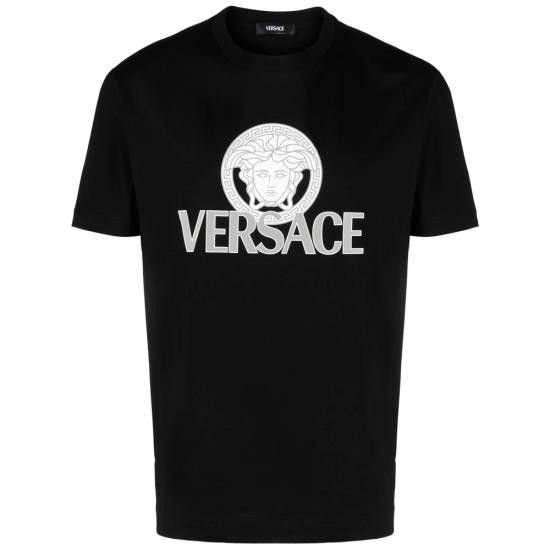 Versace VERSACE Men T-Shirts 1A10088 1014226 1B000 BLACK Size US XL / EU 56 / 4 - 1 Thumbnail