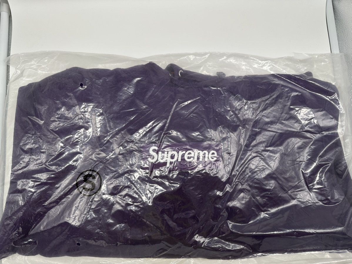 Supreme Supreme Box Logo Hooded Sweatshirt Dark Purple S Size US S / EU 44-46 / 1 - 9 Thumbnail