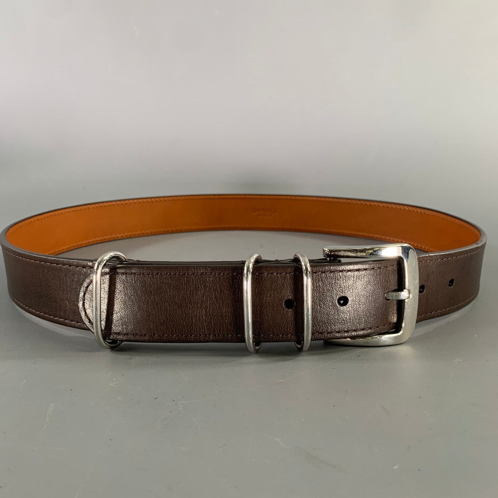 Shinola SHINOLA Size 36 Black Leather Belt Size 36 - 1 Thumbnail