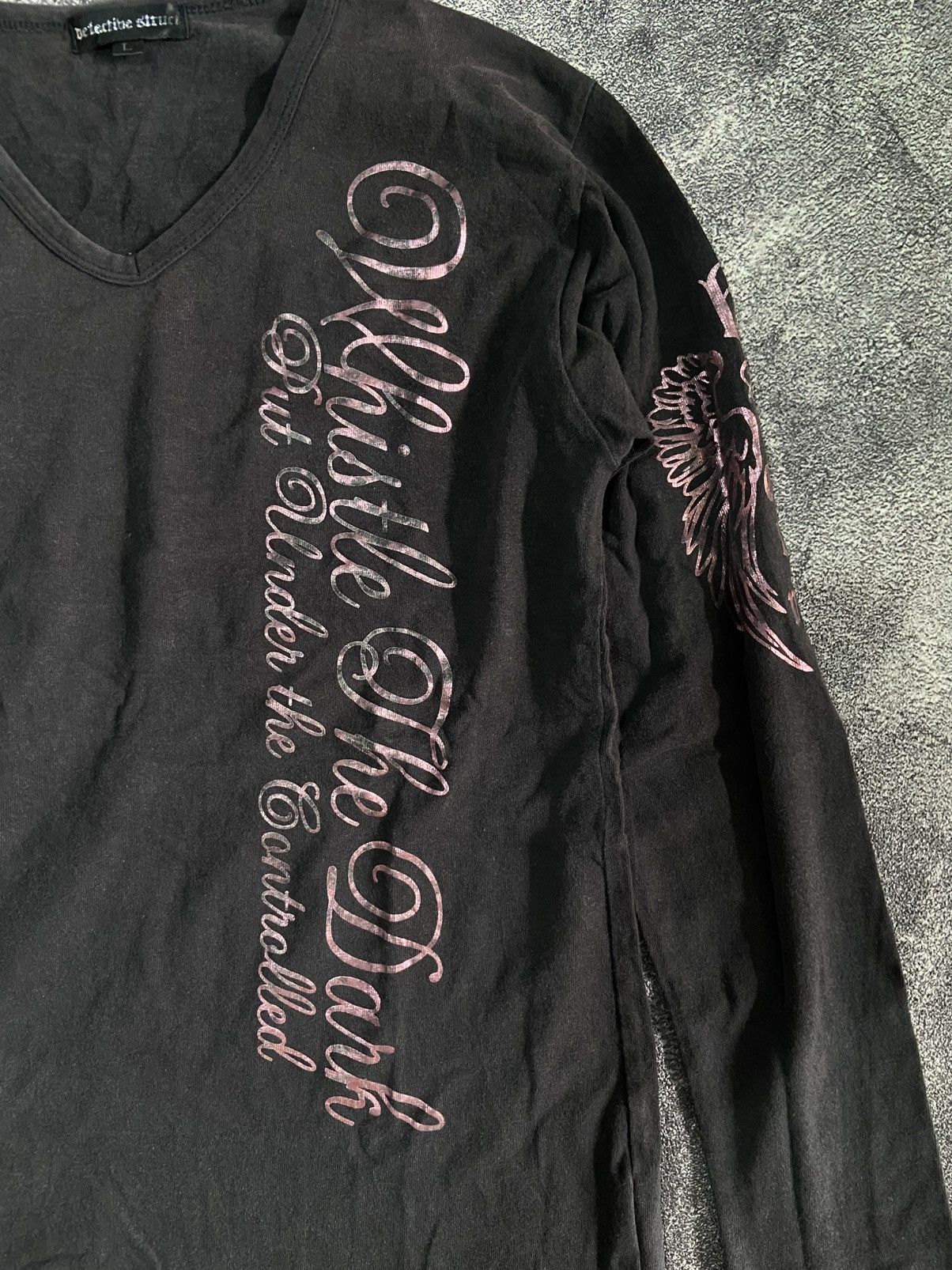 If Six Was Nine × Japanese Brand × Le Grande Bleu (L.G.B.) Defective Struct Wings Poem Longsleeve Size US M / EU 48-50 / 2 - 2 Thumbnail
