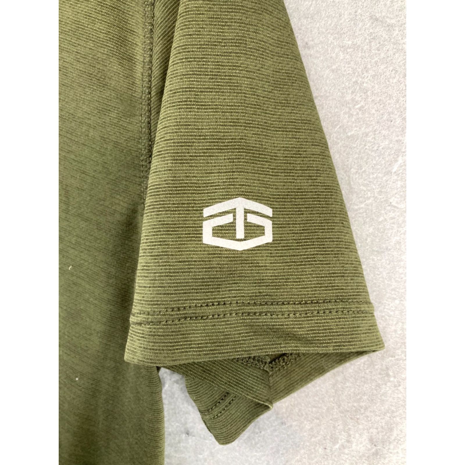 Tapout Tapout Mens Shirt M Green Stretch Athletic CrossFit Gym & Training Logo Sport Shirt Mens Size US M / EU 48-50 / 2 - 5 Thumbnail