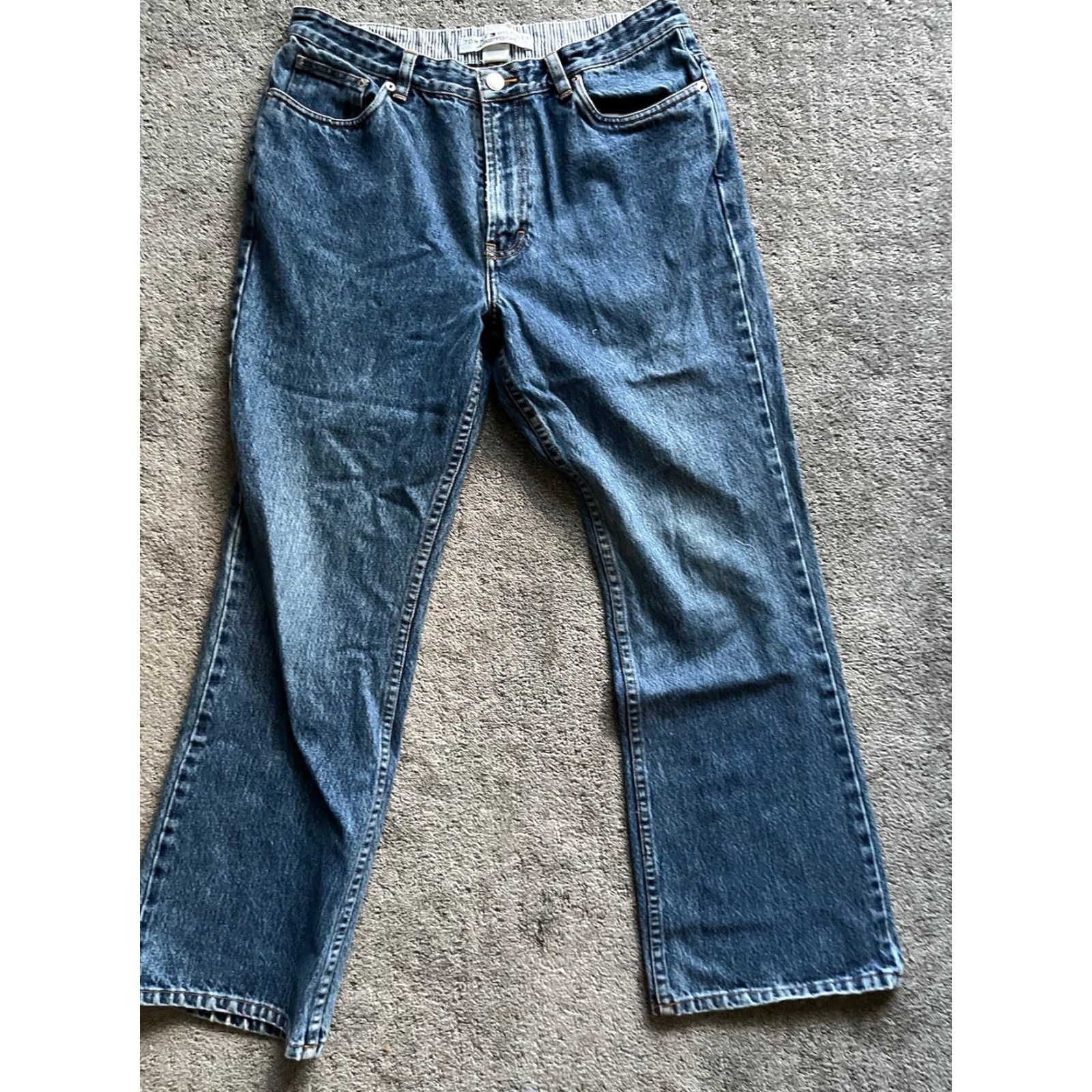 Tommy Hilfiger Tommy Hilfiger Jeans Size 12P Blue Straight Casual Snap Front Retro Y2K Womens Size 34" / US 12 / IT 48 - 3 Thumbnail