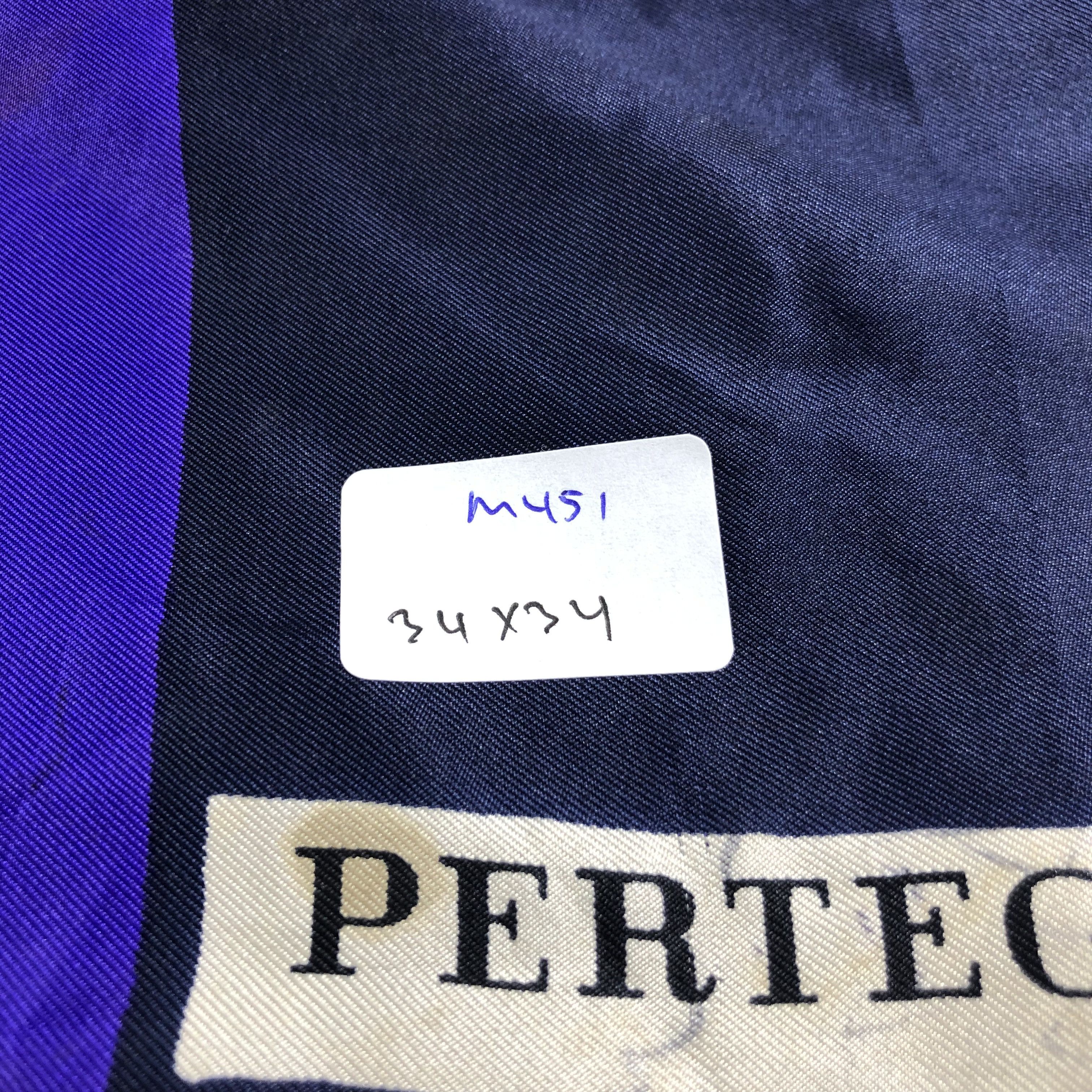 Vintage Pertegaz Luxury Design Hand Rolled Silk Scarf M451 Size ONE SIZE - 11 Thumbnail