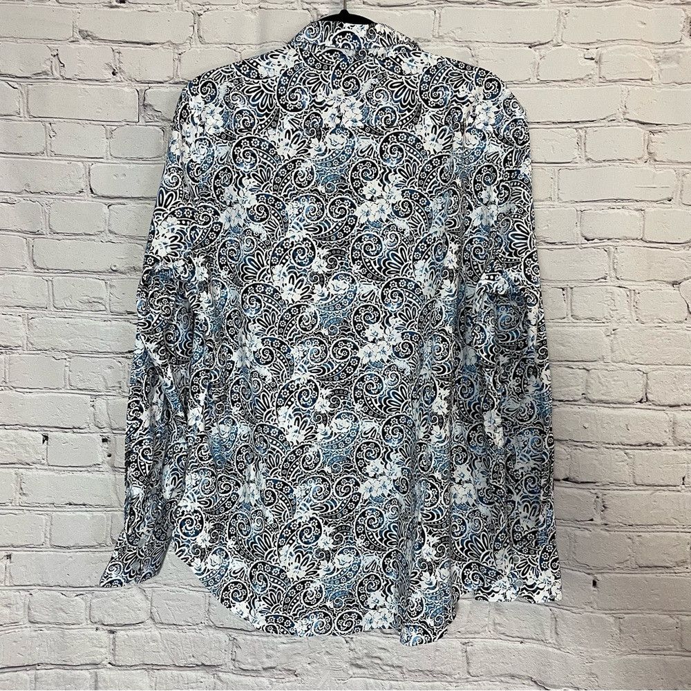 Robert Graham NWT New $198 Robert Graham Tower Paisley Floral Print Shirt Size US L / EU 52-54 / 3 - 4 Thumbnail