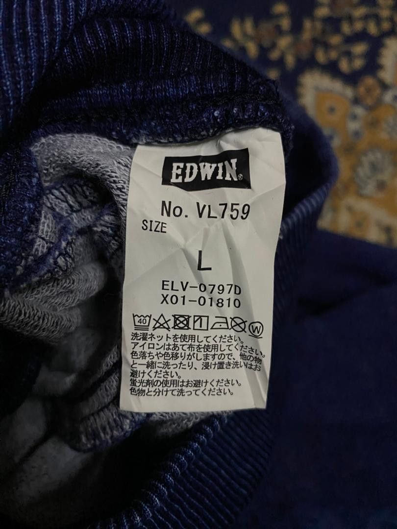 Japanese Brand Edwin Baggy Sweatpants Womens Very Nice💥 Size 32" / US 10 / IT 46 - 7 Thumbnail