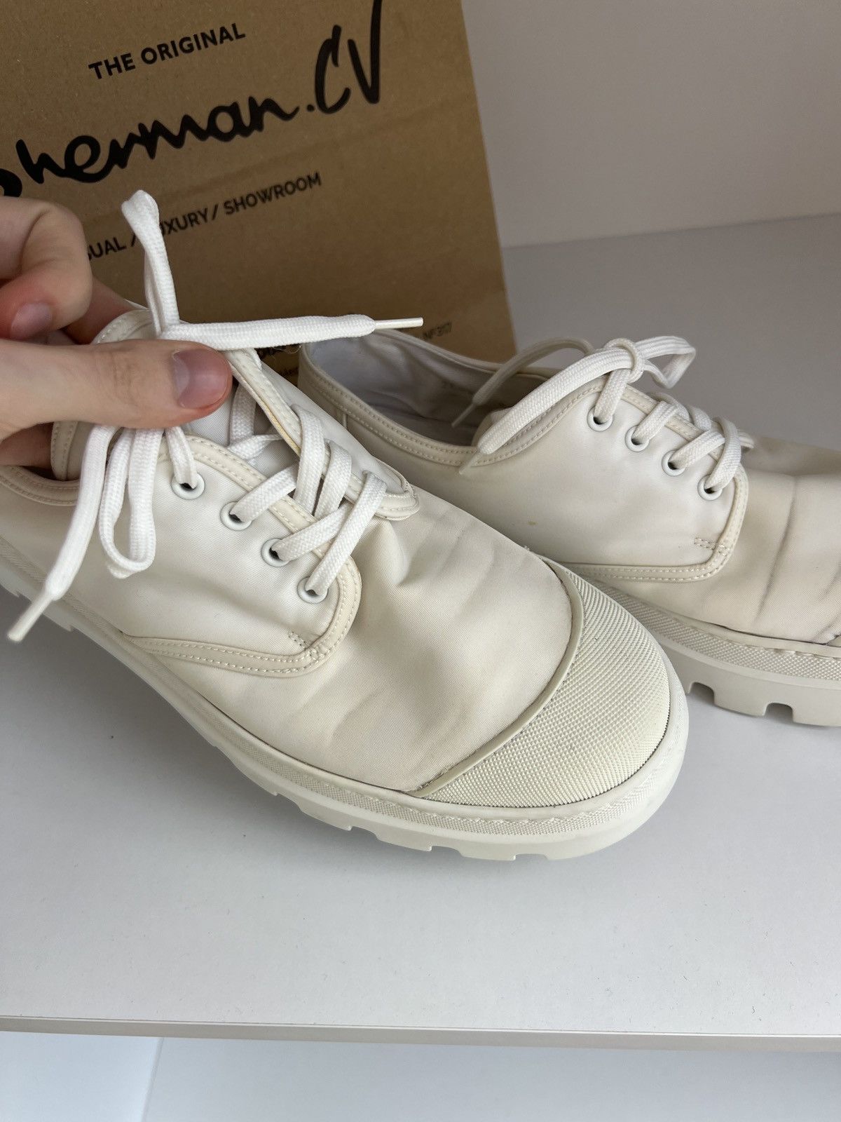 Designer × Prada × Vintage Vintage Prada Plain Logo Luxury Shoes Size US 9 / EU 42 - 6 Thumbnail