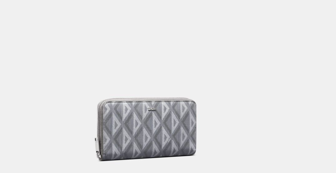 Dior o1w1db10325 2ESBC2 Size: OS / Zipped Long Wallet in Grey Size ONE SIZE - 2 Thumbnail