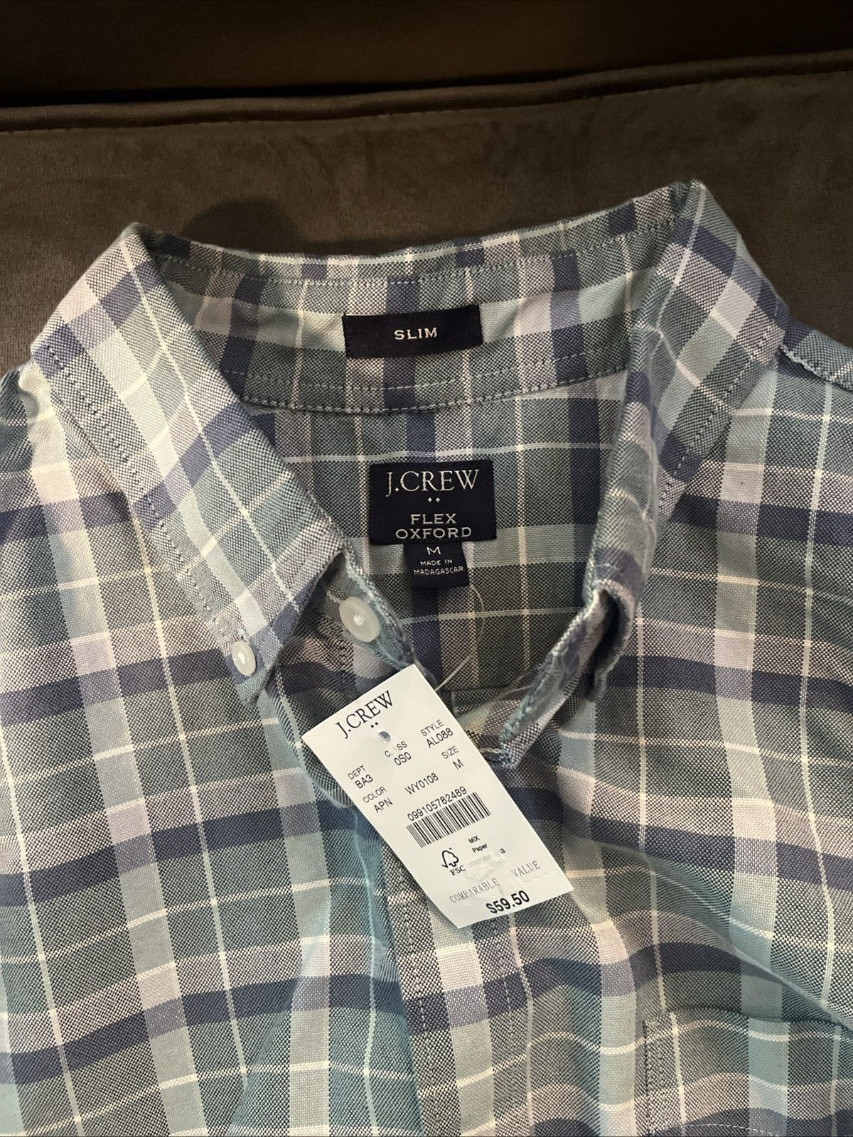 J.Crew J crew Men's Medium slim Button Up Shirt New With Tags Size US M / EU 48-50 / 2 - 4 Thumbnail