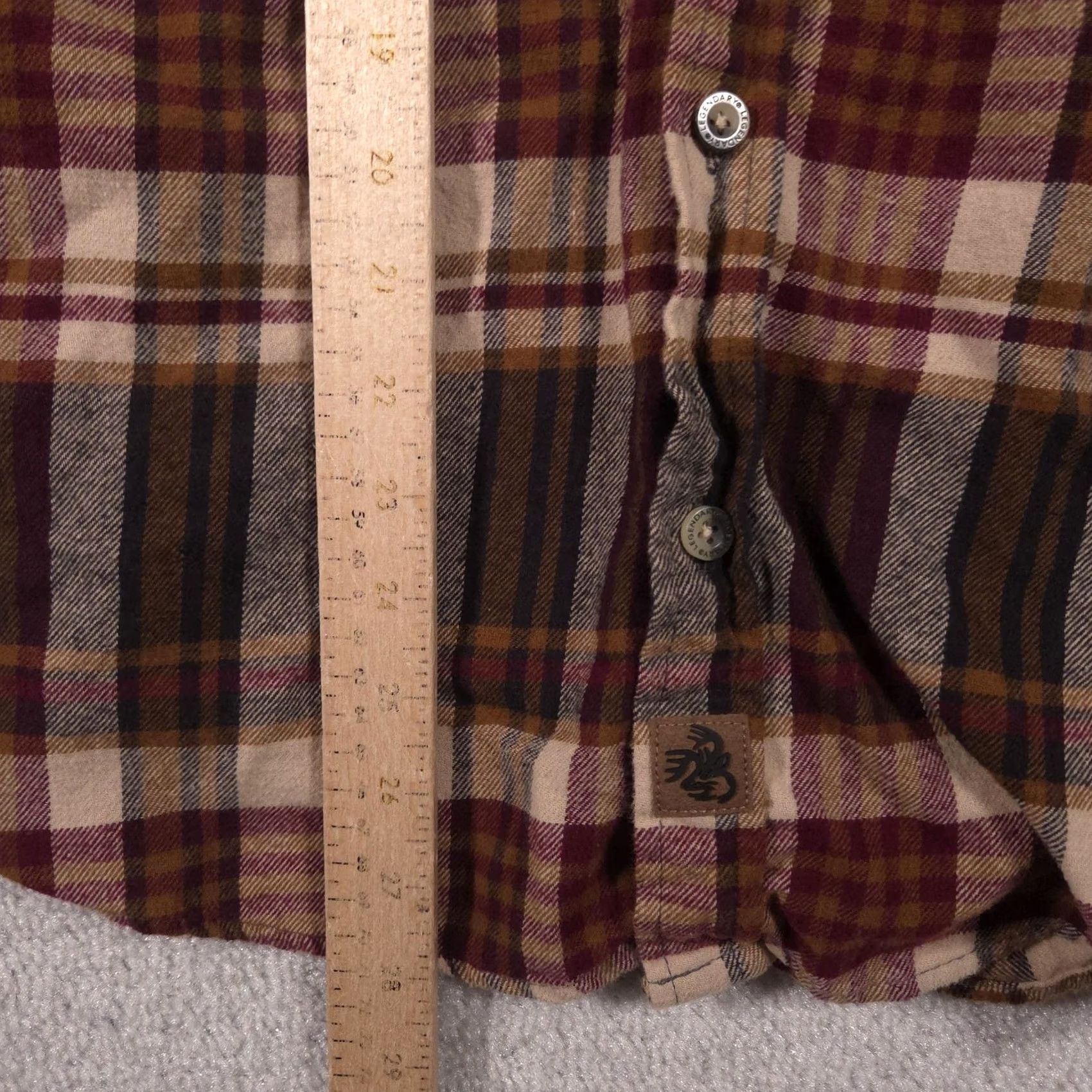 Vintage Legendary Whitetails Shirt Mens Large Plaid Flannel Button Long Sleeve Casual Size US L / EU 52-54 / 3 - 7 Thumbnail