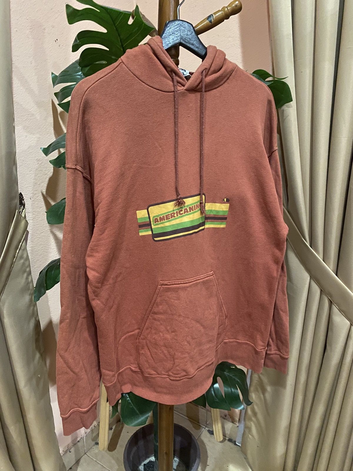 Vintage Americannino Vintage Rust Brown Hoodie Classic Skateboarder Size US L / EU 52-54 / 3 - 3 Thumbnail