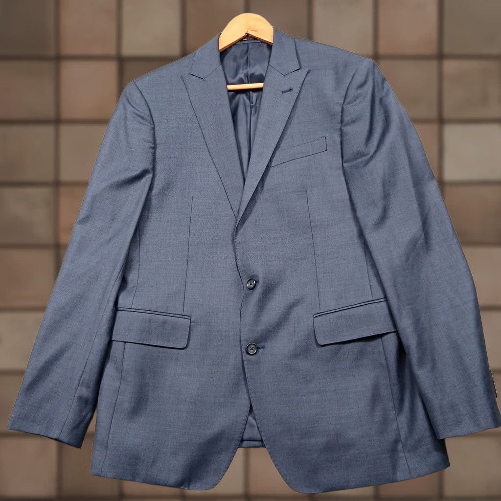 Joseph Abboud VINTAGE: No - Joseph Abboud JOE Wool Blazer Men 42L Blue Two Button Sport Coat Size 42R - 1 Thumbnail