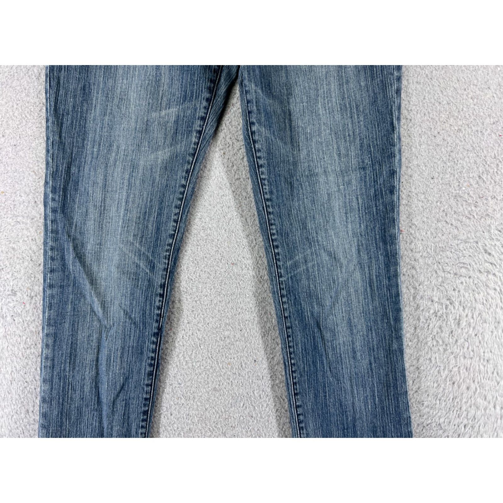 Vintage Vintage Rock & Republic Blue Skinny Denim Jeans Womens 29 Mid Rise Slim Stretch Stretching Size 29" - 3 Thumbnail