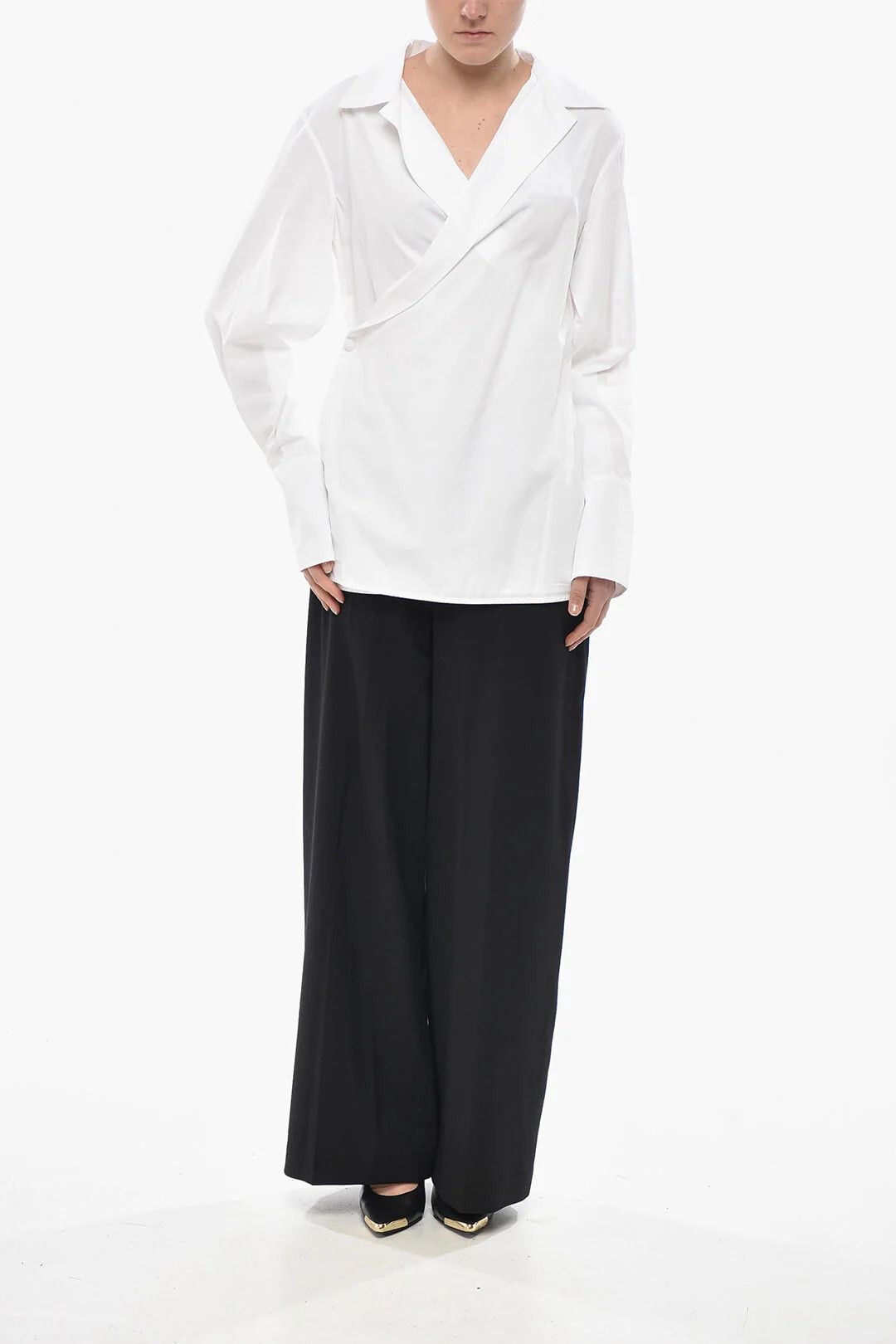 Givenchy og1mm0326 Poplin Shirt in White Size S / US 4 / IT 40 - 4 Thumbnail