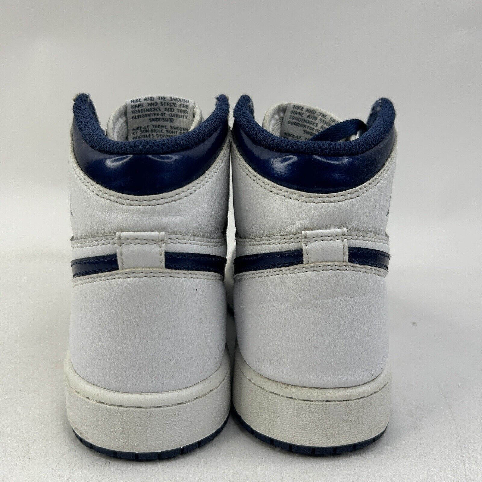 Nike Nike Air Jordan 1 High OG GS “Navy Metallic” 2024 Size US 8.5 / IT 38.5 - 4 Thumbnail