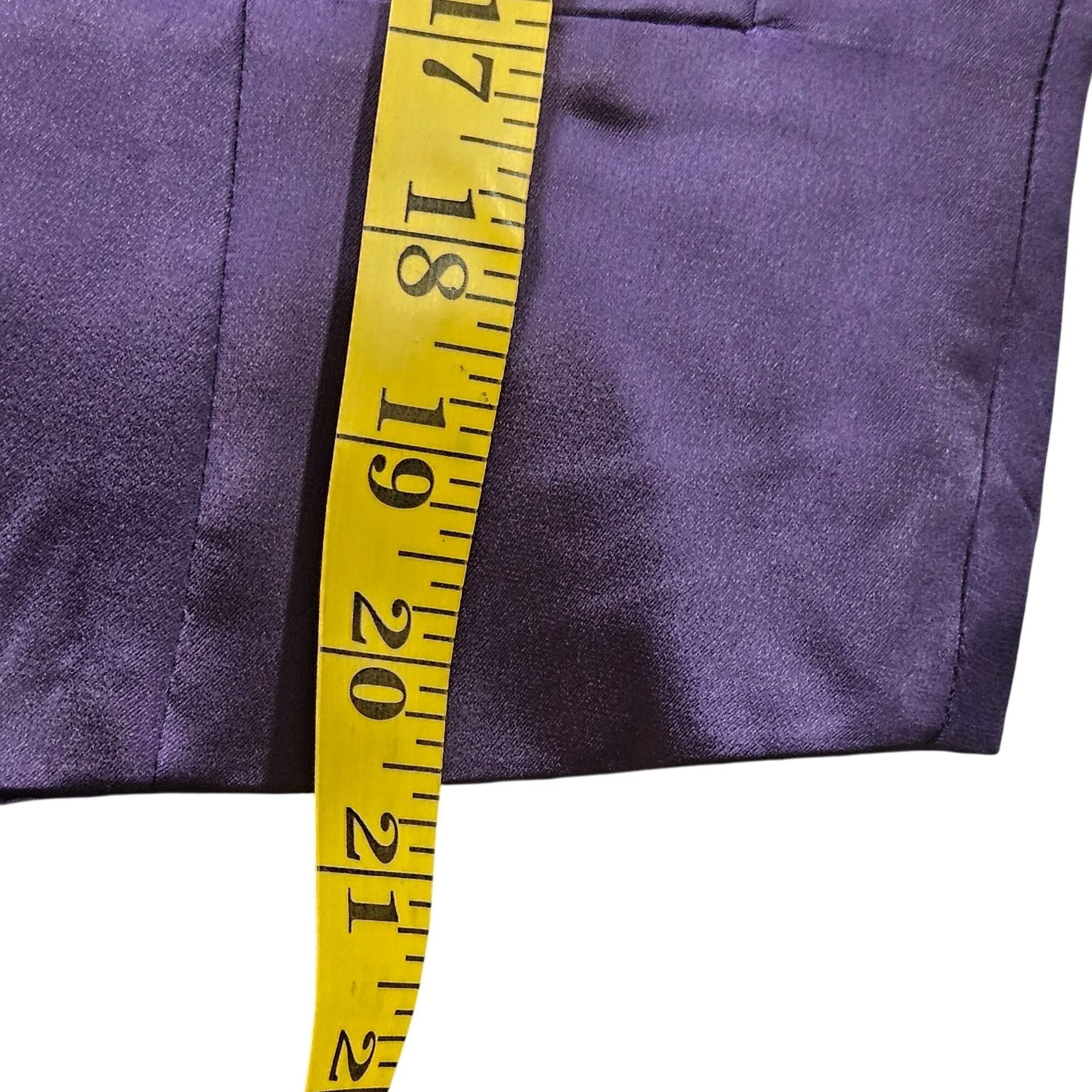 Jason Wu Designer Jason Wu Purple Satin Sleeveless Tailored Vest 10 Q Size L / US 10 / IT 46 - 7 Thumbnail
