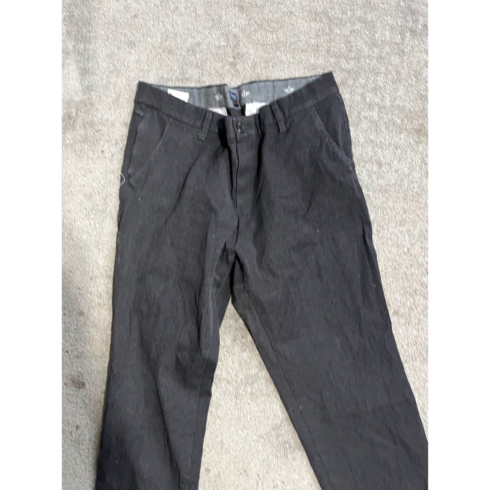 Dockers DOCKERS Pants Flat Front Straight Fit Mens 36x30 Gray Chino Size US 36 / EU 52 - 2 Thumbnail