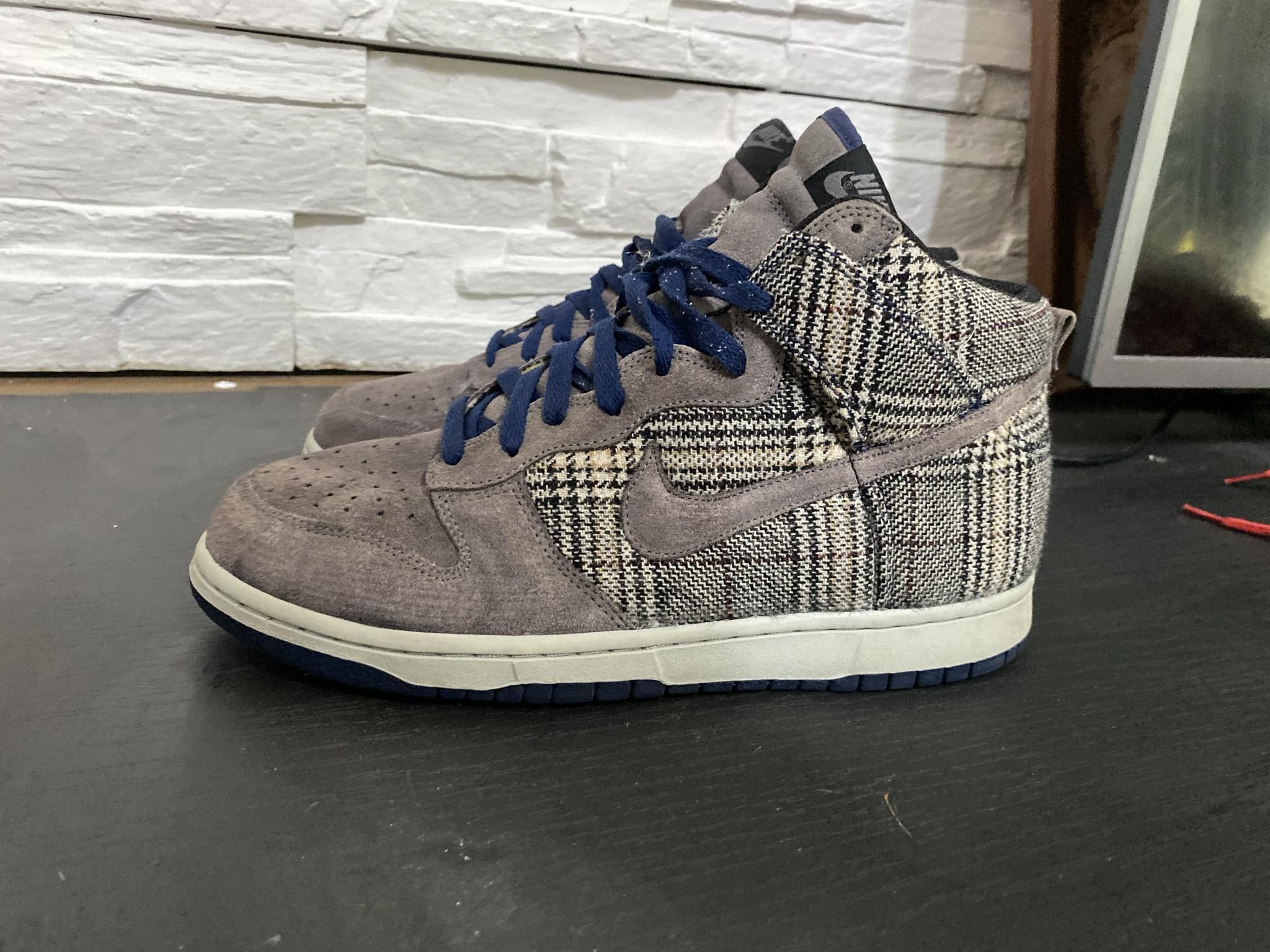 Japanese Brand × Nike × Vintage Nike dunk high tweed pack vintage y2k 90s Size US 10.5 / EU 43-44 - 2 Thumbnail
