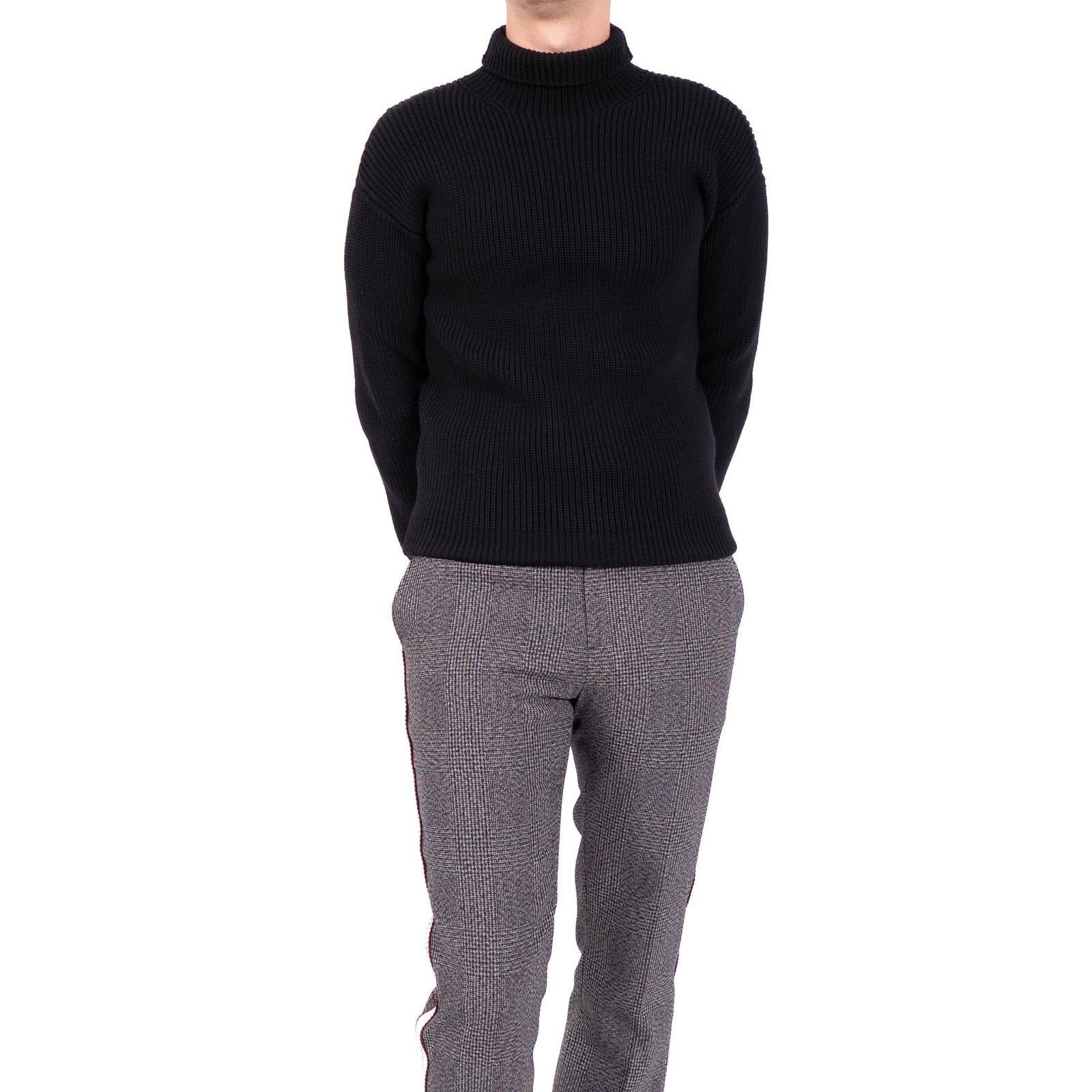 Gucci Tom Ford Era Chunky Knit Turtle Neck in Black Wool Size US M / EU 48-50 / 2 - 3 Thumbnail