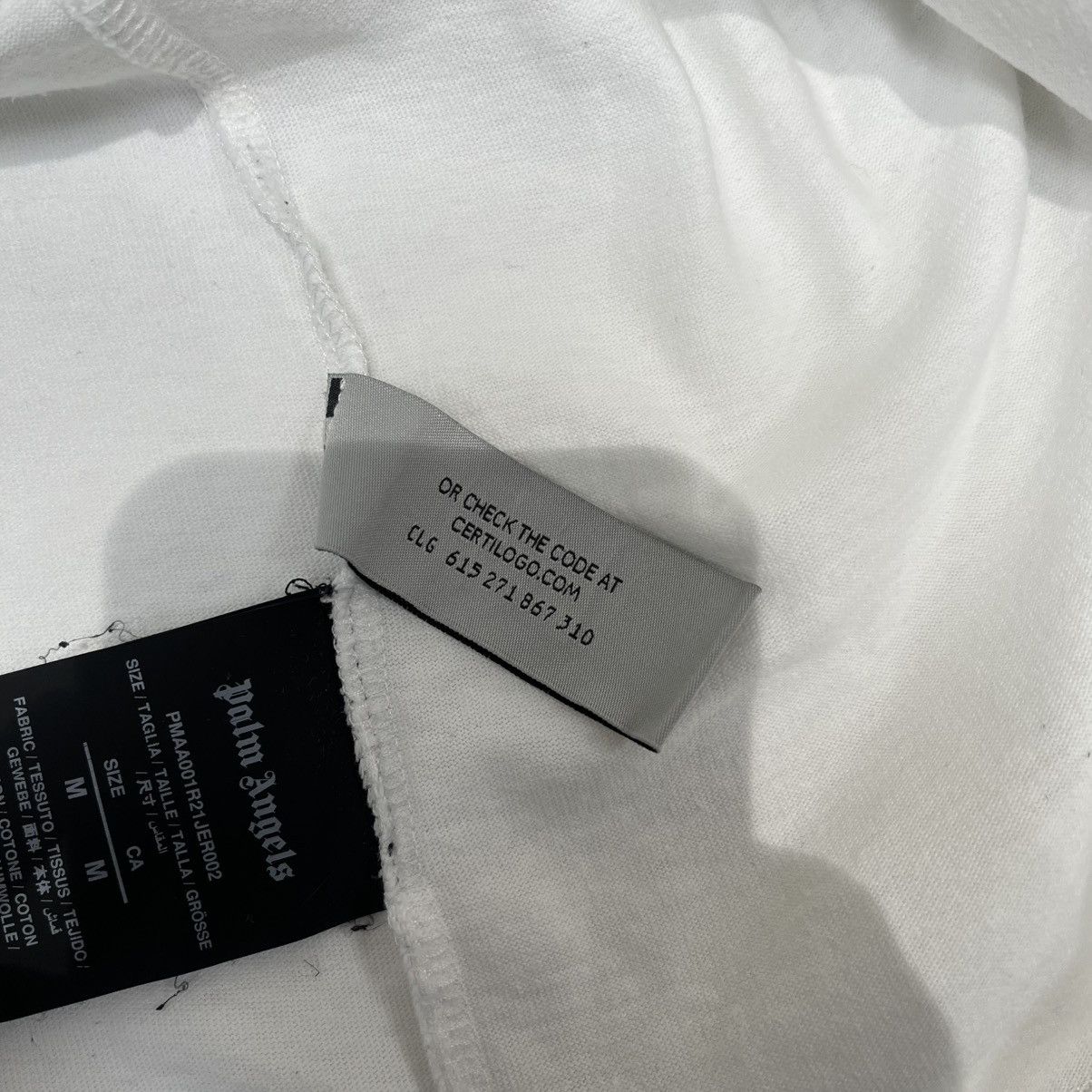 Palm Angels Palm Angels Crocodile Print Tee White Size US M / EU 48-50 / 2 - 7 Thumbnail