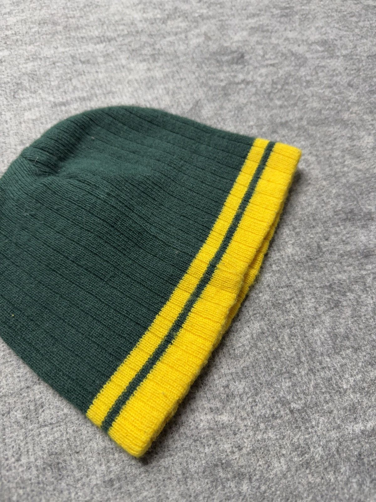 Vintage 00s South Africa Rugby Springboks Knit Beanie Green Yellow Size ONE SIZE - 4 Thumbnail