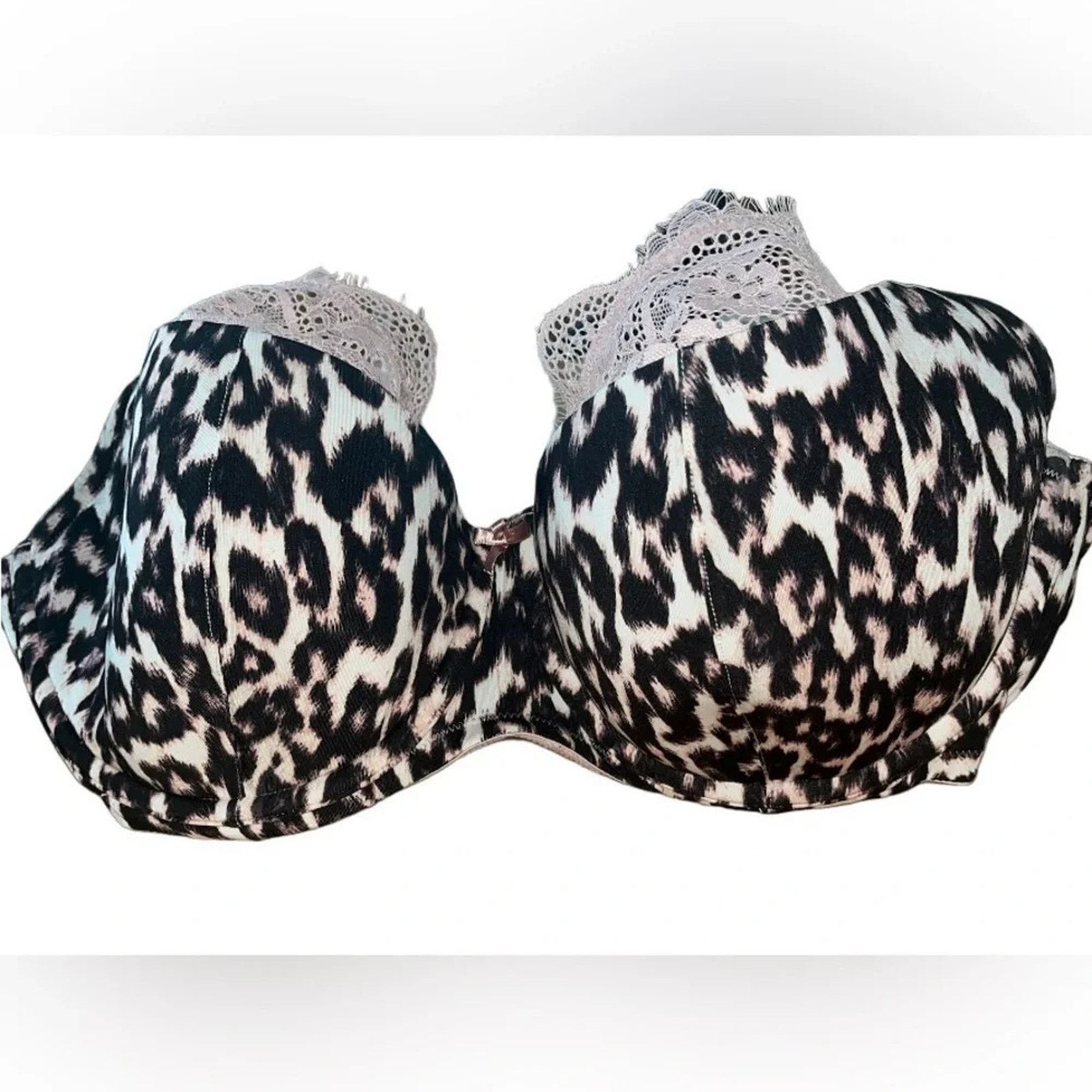 The Unbranded Brand Cacique Balconette lace trimmed plus size bra, size 44DD Size ONE SIZE - 1 Thumbnail