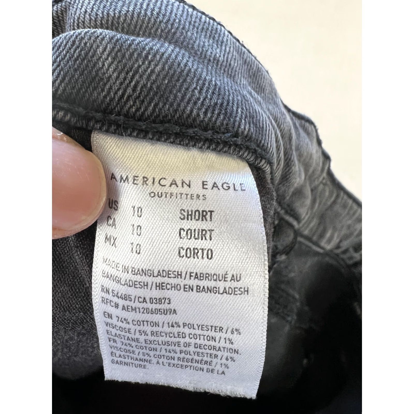 American Eagle Outfitters American Eagle Outfitters Mom Jeans Womens 10 Short Charcoal Gray High Rise Denim Jeans Size 32" / US 10 / IT 46 - 6 Thumbnail
