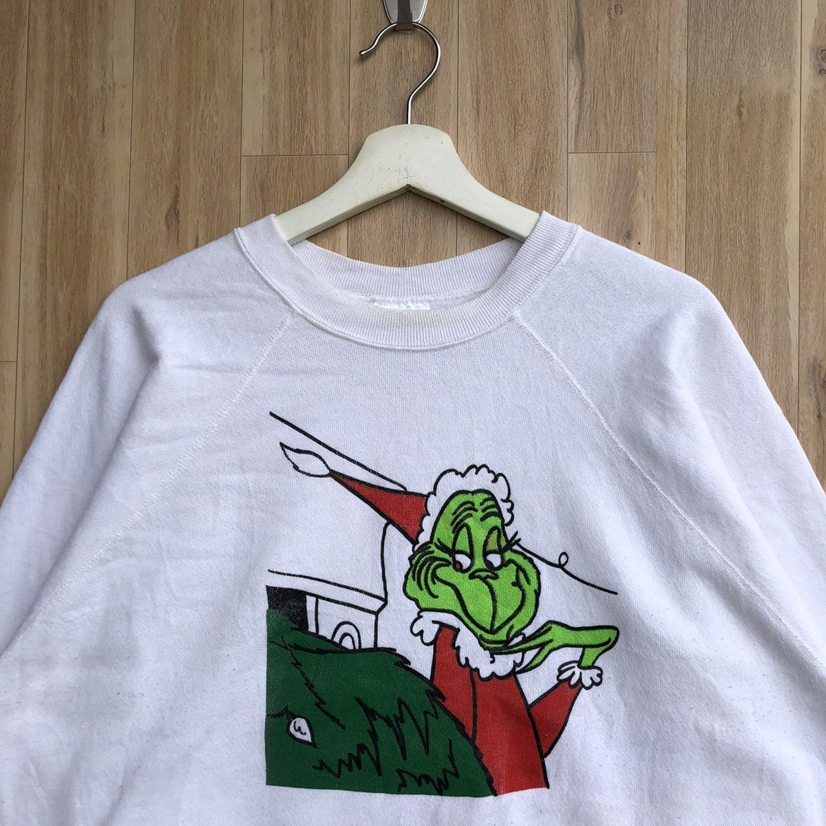 Vintage Vintage The Grinch Men’s Pullover Sweatshirt Size US L / EU 52-54 / 3 - 3 Thumbnail