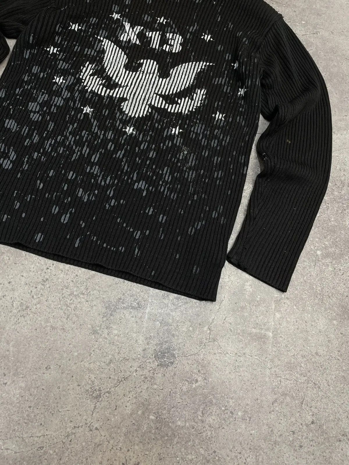 Japanese Brand × Vintage Vintage Avant Garde Style Striped Sweater Faded Y2K knitted Size US M / EU 48-50 / 2 - 7 Thumbnail