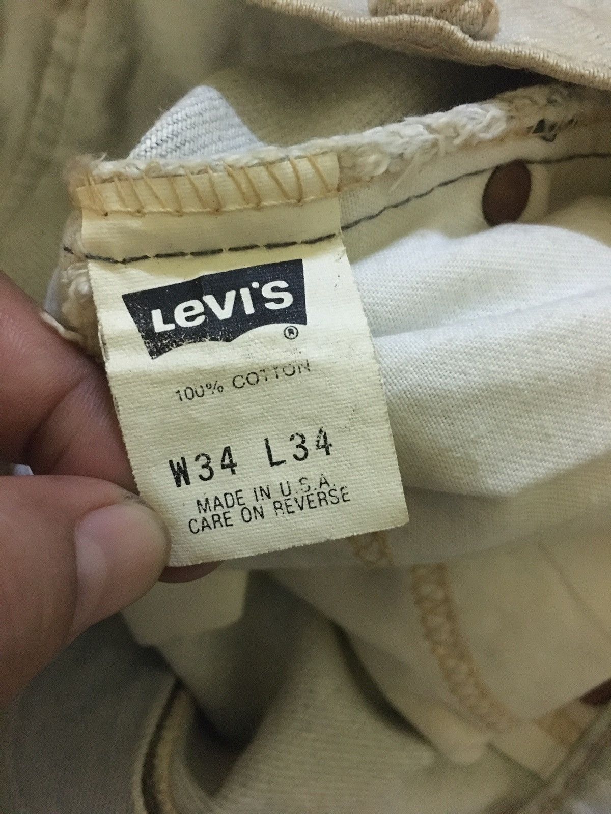 Levi's Vintage 80s Levi’s 550 Orange Tab Made in USA Size US 34 / EU 50 - 10 Thumbnail