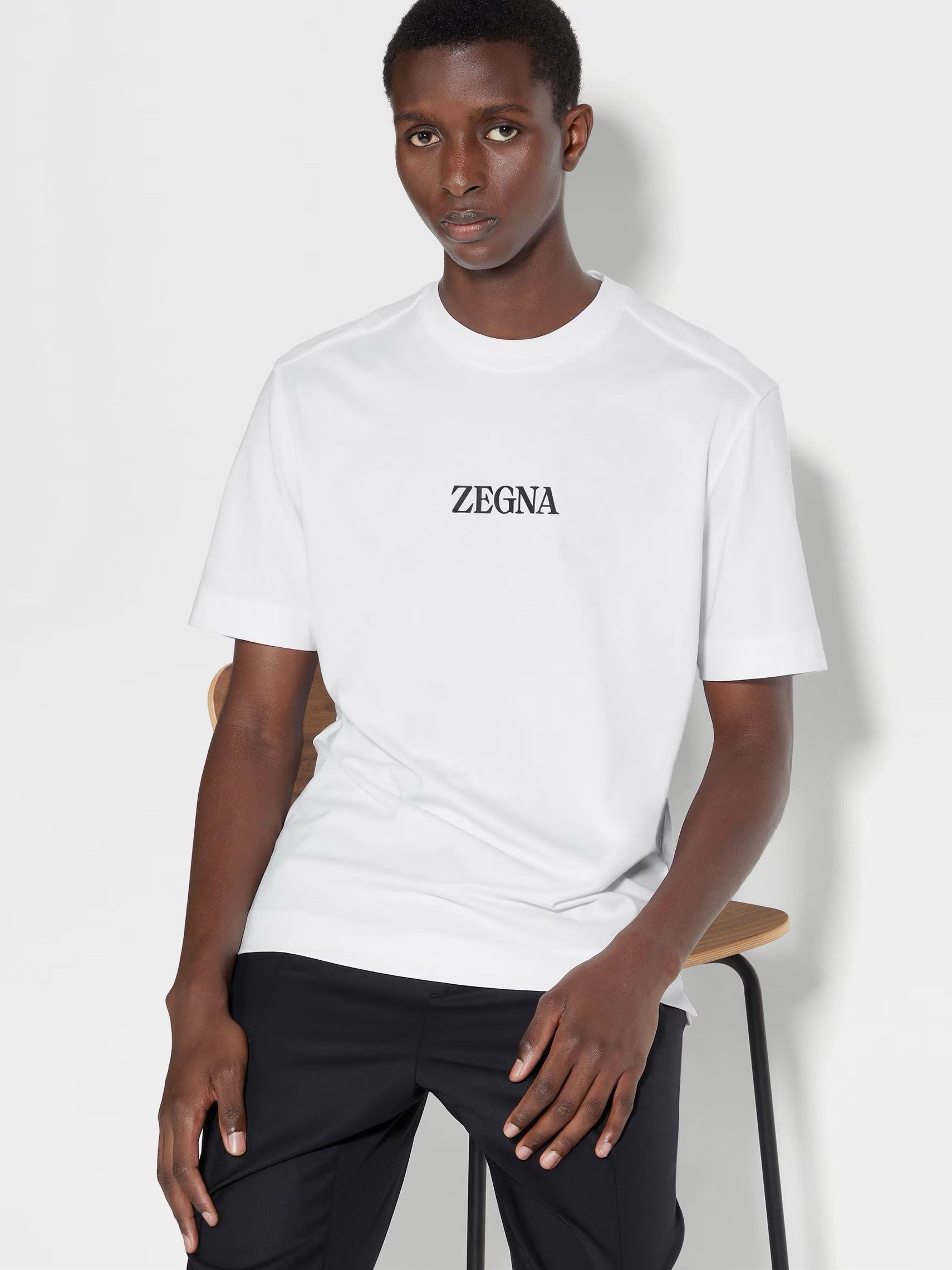 Ermenegildo Zegna E7364-A777-N01 #USETHEEXISTING™ Cotton T-Shirt Size US XXL / EU 58 / 5 - 3 Thumbnail