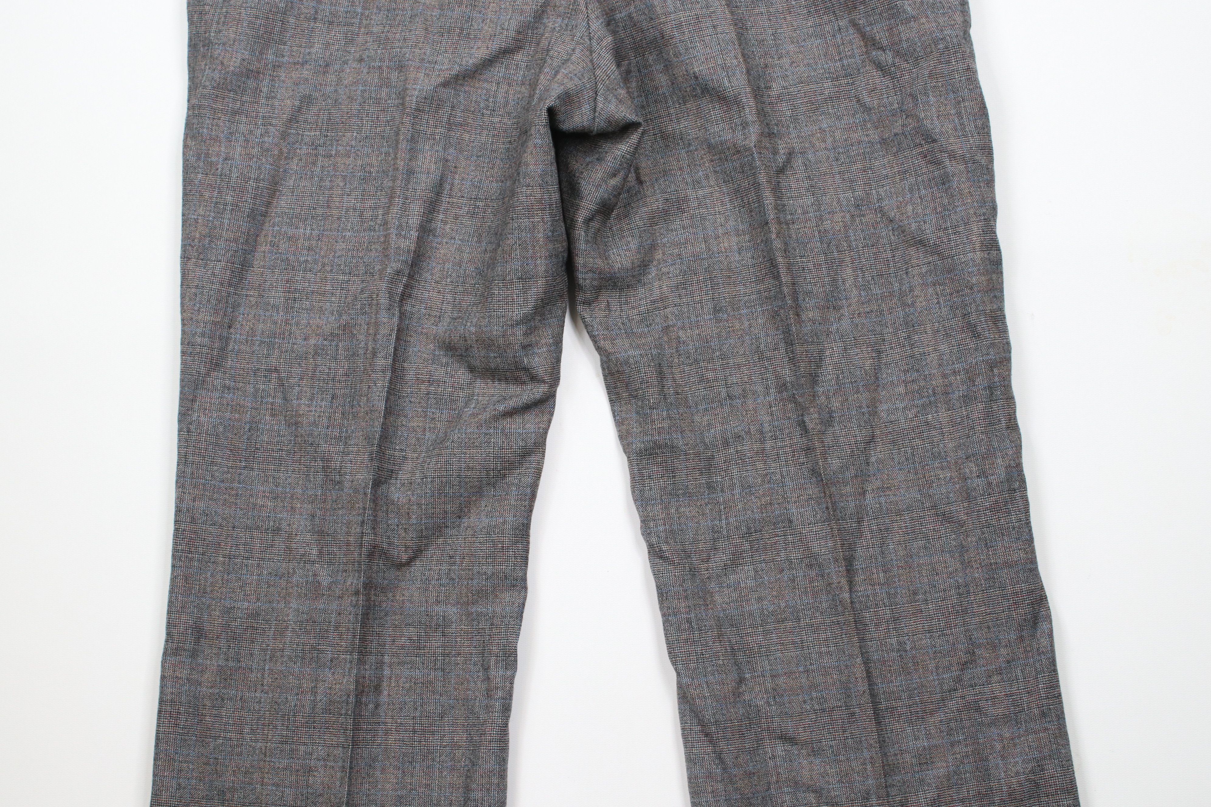 Vintage Vintage 70s Streetwear Flared Wide Leg Chino Pants Plaid USA Size US 34 / EU 50 - 10 Thumbnail