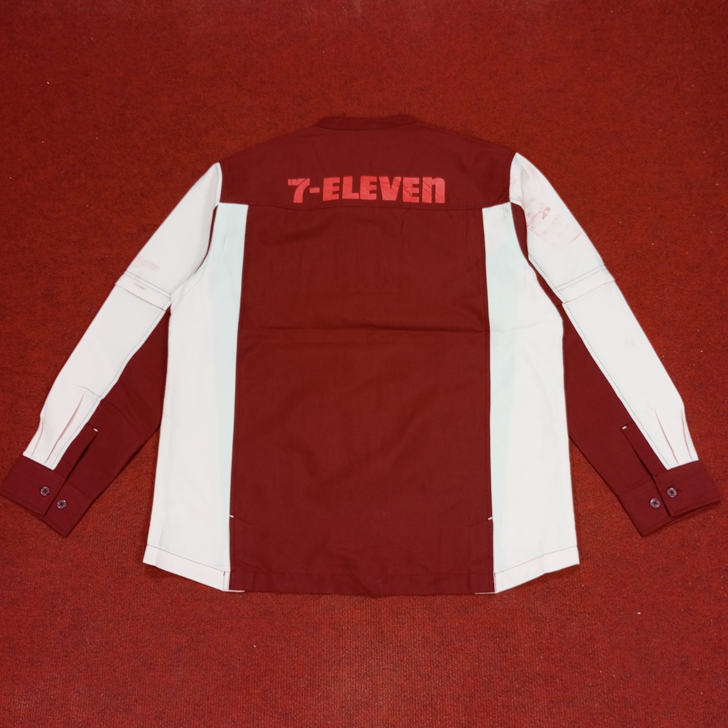 Japanese Brand × Vintage 7 Eleven Japanese Workers Uniform Jacket Size US L / EU 52-54 / 3 - 3 Thumbnail