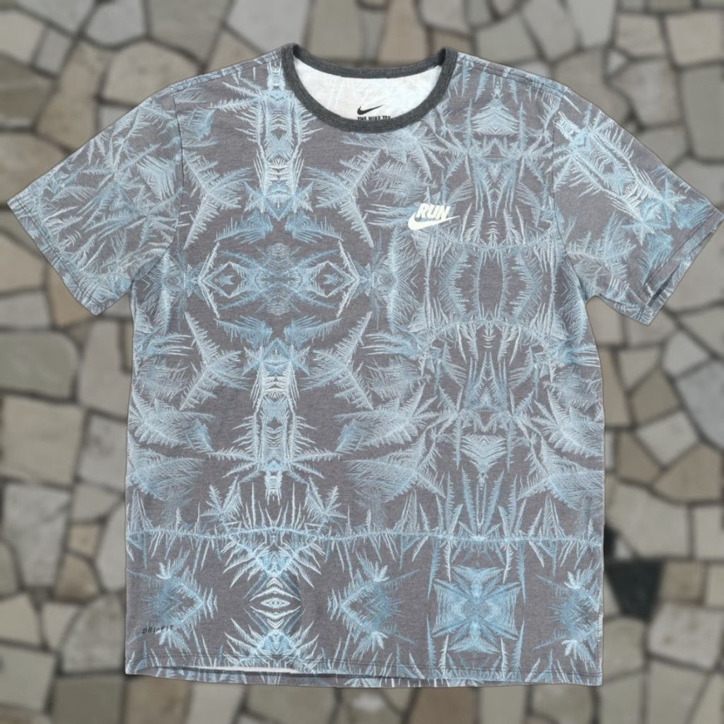 Nike Nike Run Icicle All Over Print T-Shirt Mens XL Shirt Size US XL / EU 56 / 4 - 1 Thumbnail