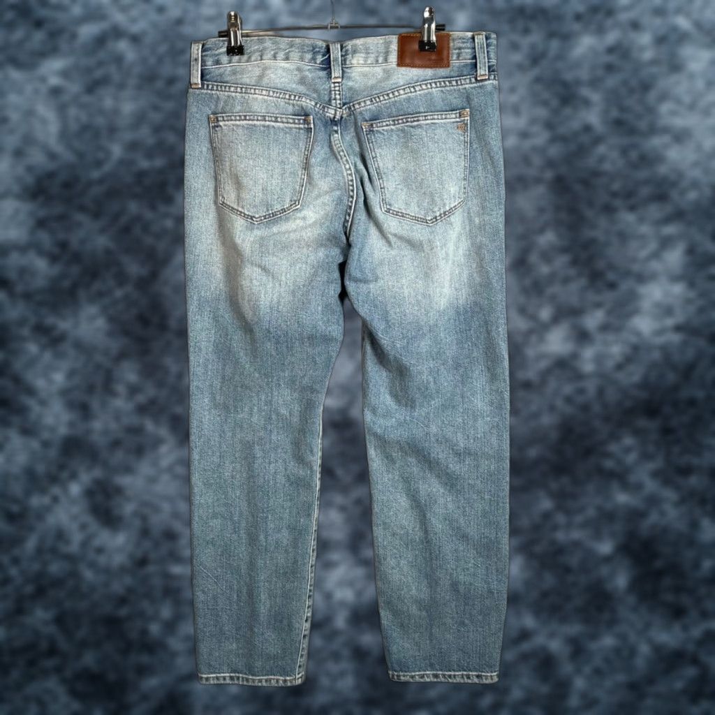 Madewell Madewell Womens Jeans Distressed Light Wash Denim 28 5-Pocket Style Boyfriend 100% Cotton Jeans + 28 in Inseam Adult Womens Blue Size 28" / US 6 / IT 42 - 1 Thumbnail