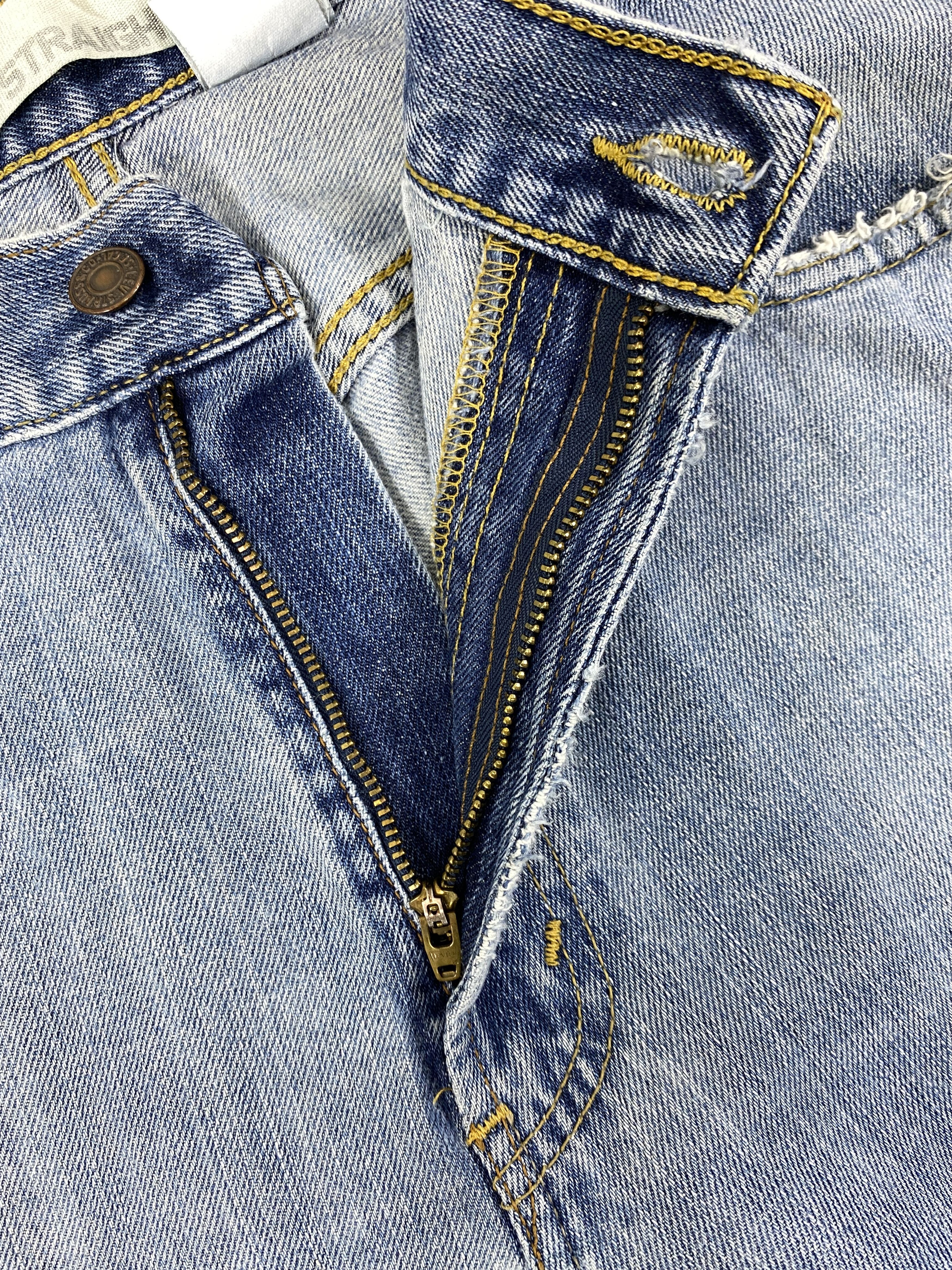 Levi's Blue Wash Vintage Levi's 569 Loose Straight Denim -JN420 Size US 33 - 6 Thumbnail