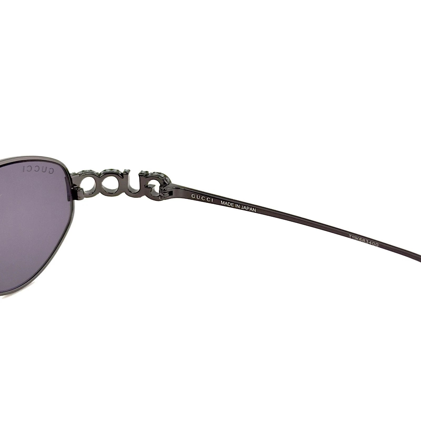 Gucci GUCCI 1935 Gg1935S Ruthenium Violet Crystal Logo Unisex 002 Size ONE SIZE - 7 Thumbnail