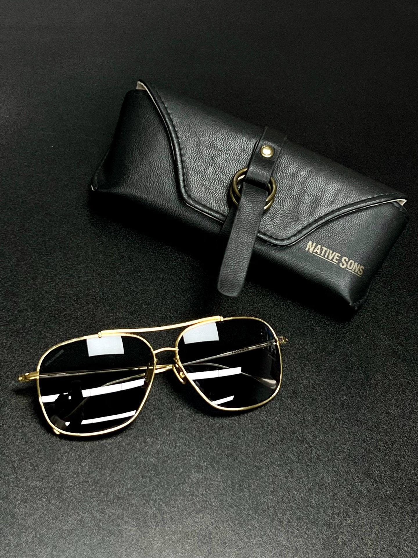 Madness Madness Gold Sunglasses one size Men Size ONE SIZE - 1 Thumbnail