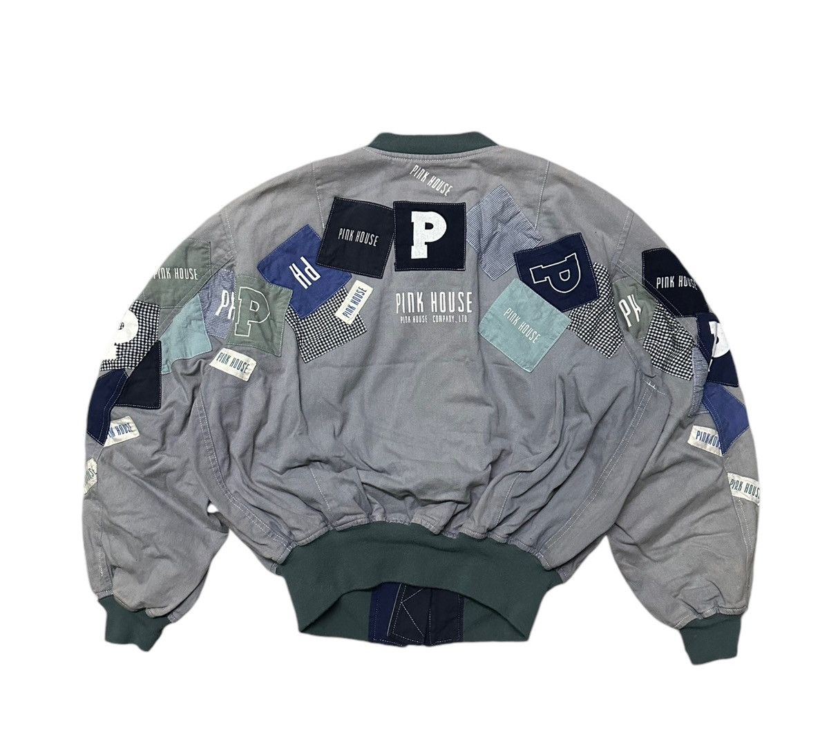 Japanese Brand Vintage Pink house patchwork bomber jacket Size US M / EU 48-50 / 2 - 1 Thumbnail