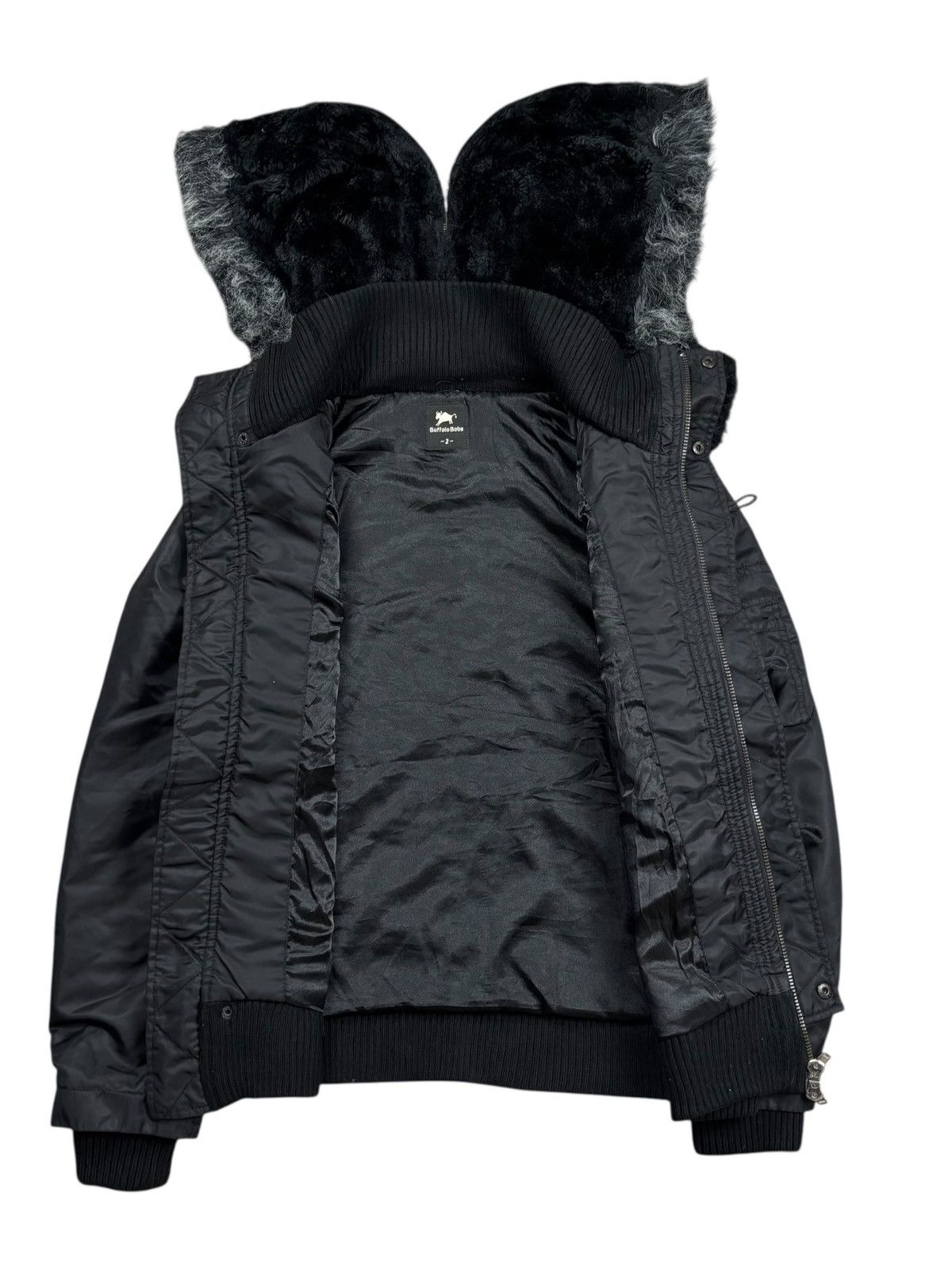 14th Addiction 2000s Buffalo Bobs - Trim Fur Extreme Bomber Jacket Size US M / EU 48-50 / 2 - 3 Thumbnail