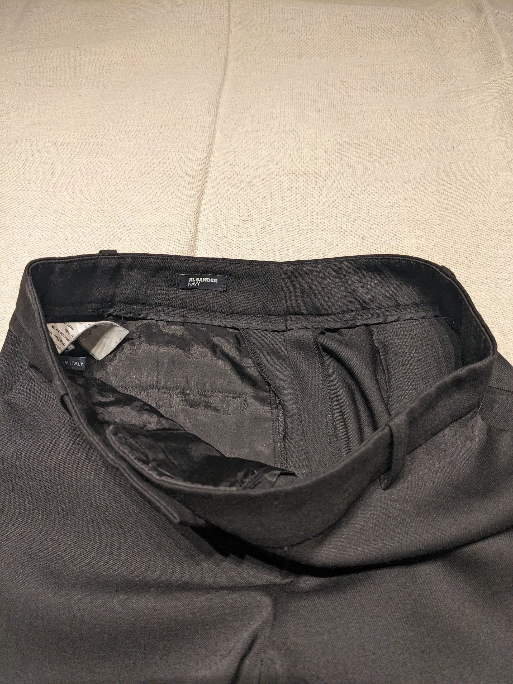 Jil Sander Jil Sander Navy Women's Black Pants eu36 us27 Size 27" / US 4 / IT 40 - 4 Thumbnail